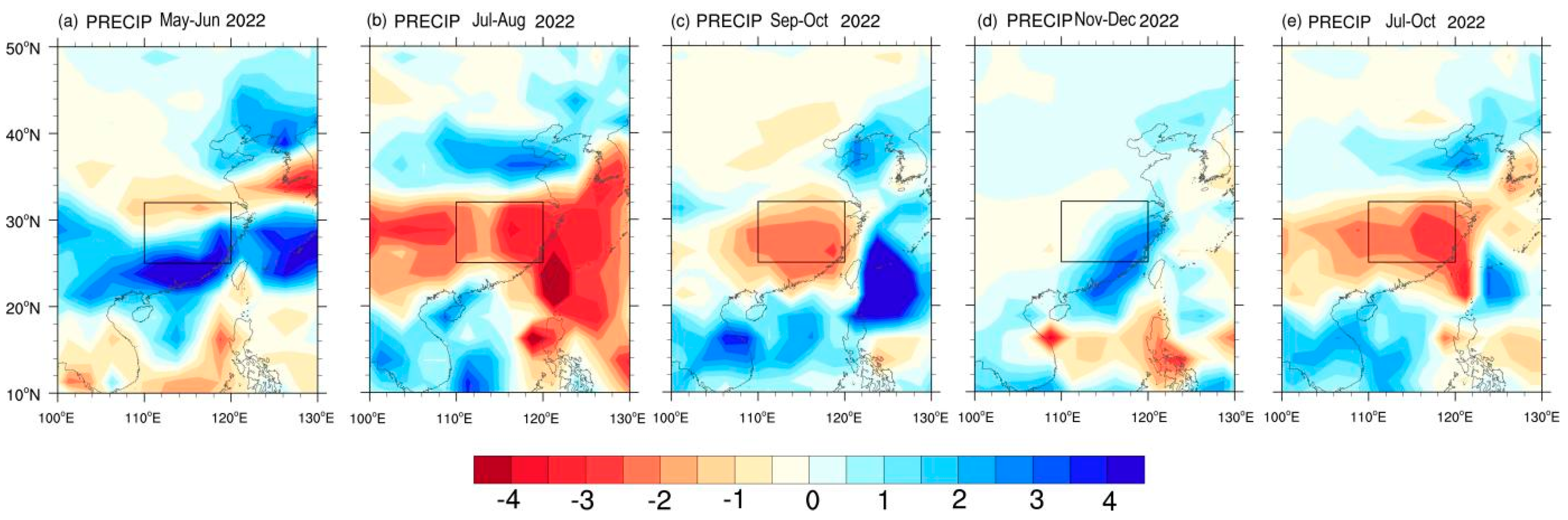 Atmosphere Free Full-Text Persistent Meteorological Drought in the Yangtze River Basin during Summerandndash;Autumn 2022 Relay Effects of Different Atmospheric Internal Variabilities