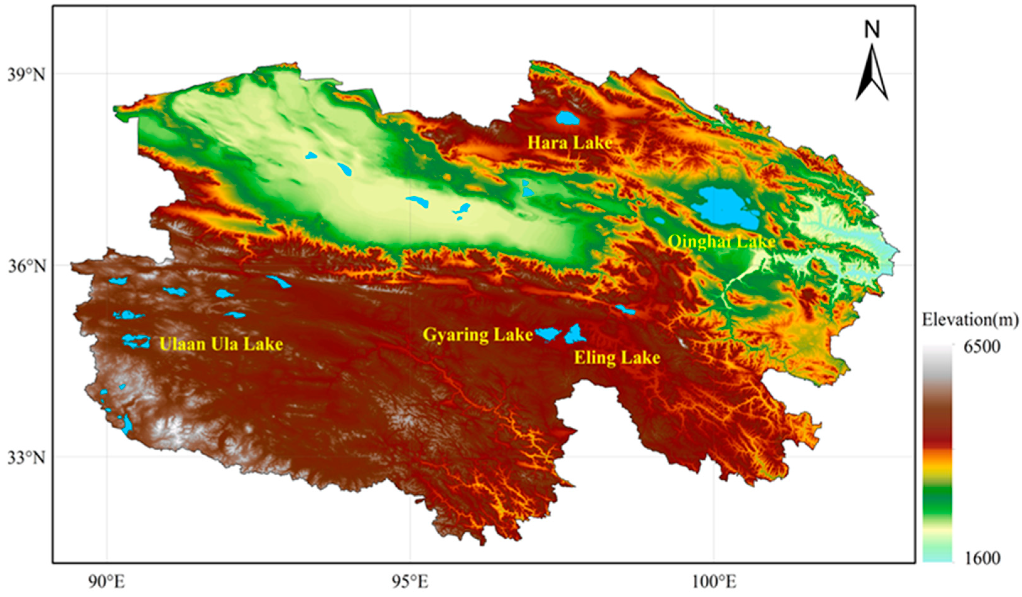 Relationship between Area Changes of Key Lakes and