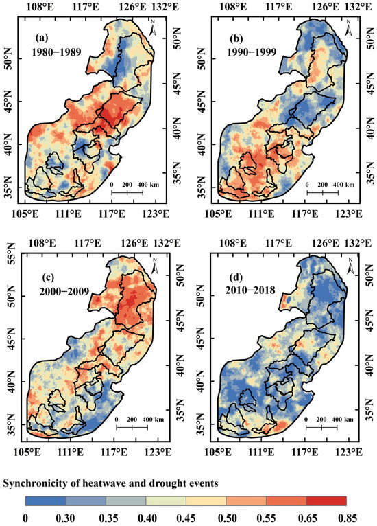 Spatiotemporal Variation of Compound Drought and Heatwave Events in ...