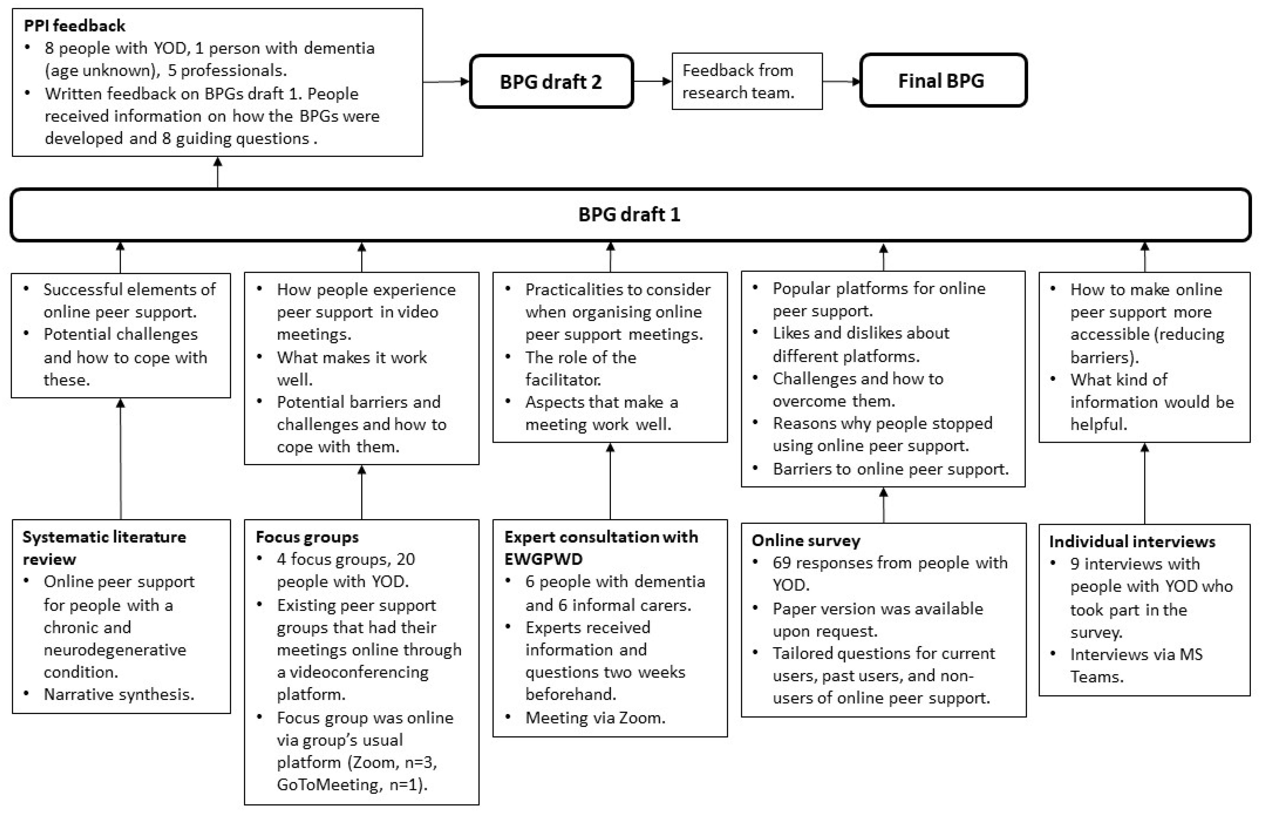 Development of a Best Practice Guidance on Online Peer Support for 