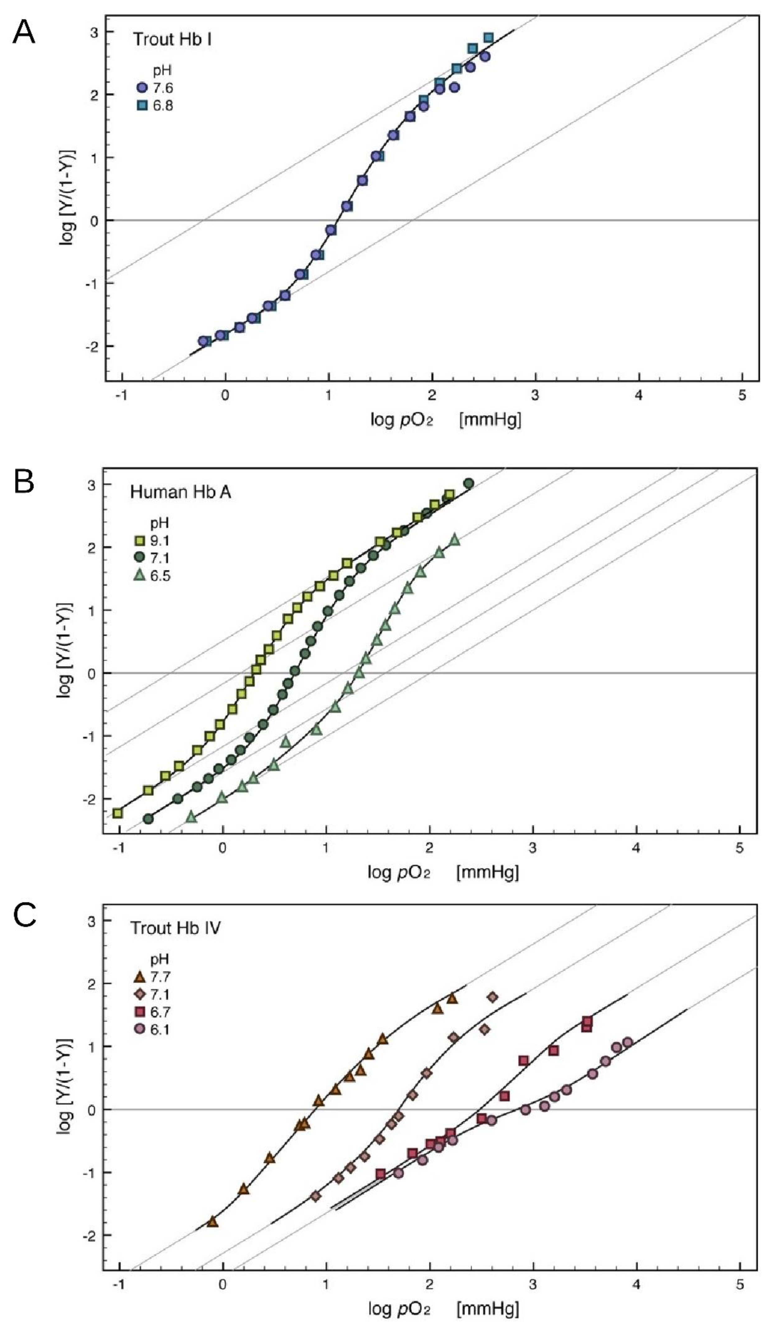Modulation of Allosteric Control and Evolution of Hemoglobin