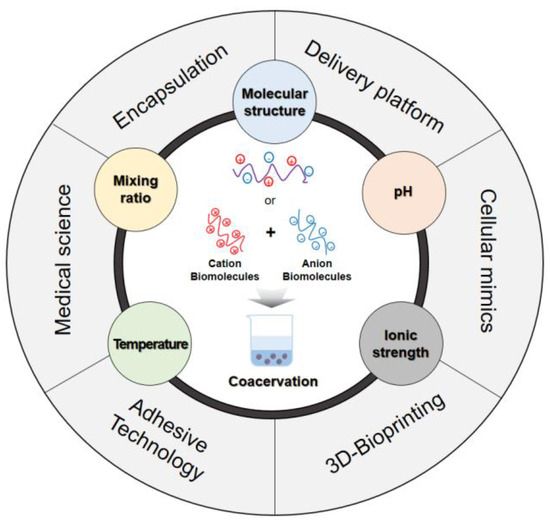 Biomolecule-Based Coacervation: Mechanisms, Applications