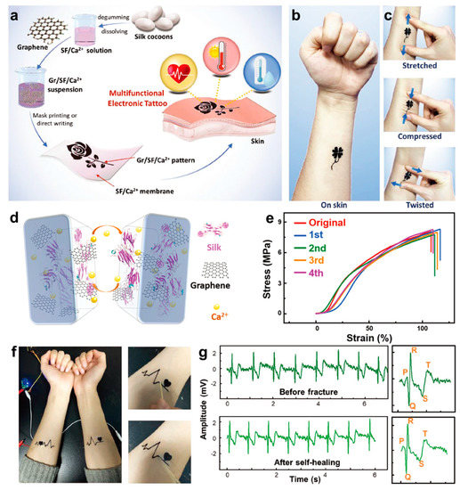 Multifunctional Biosensors Made with Self-Healable Silk Fibroin