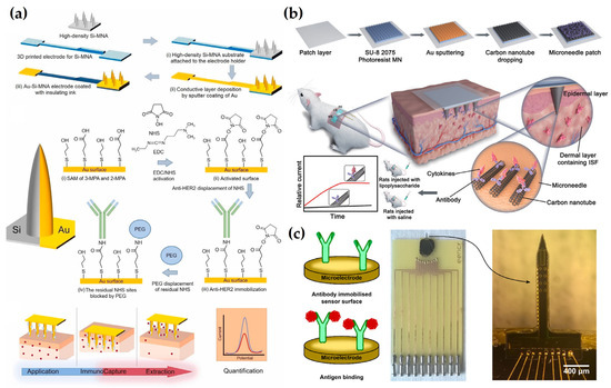 Electrochemical Microneedles for Real-Time Monitoring in