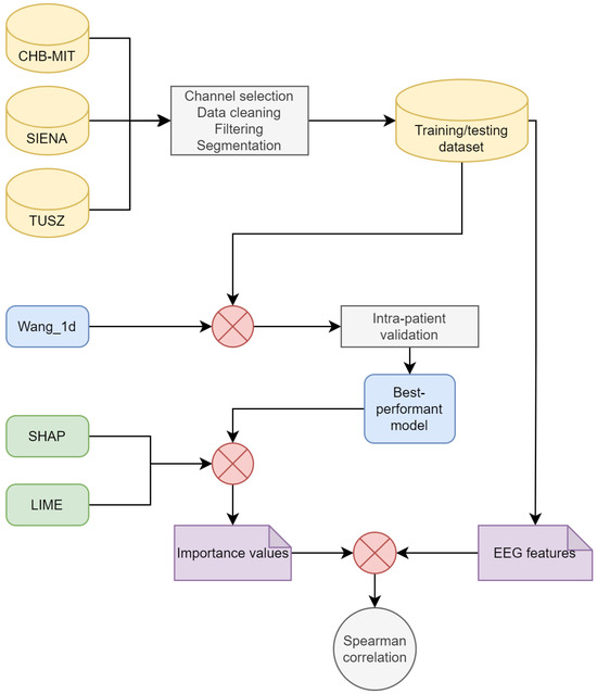 Evaluation of the Relation between Ictal EEG Features and XAI 