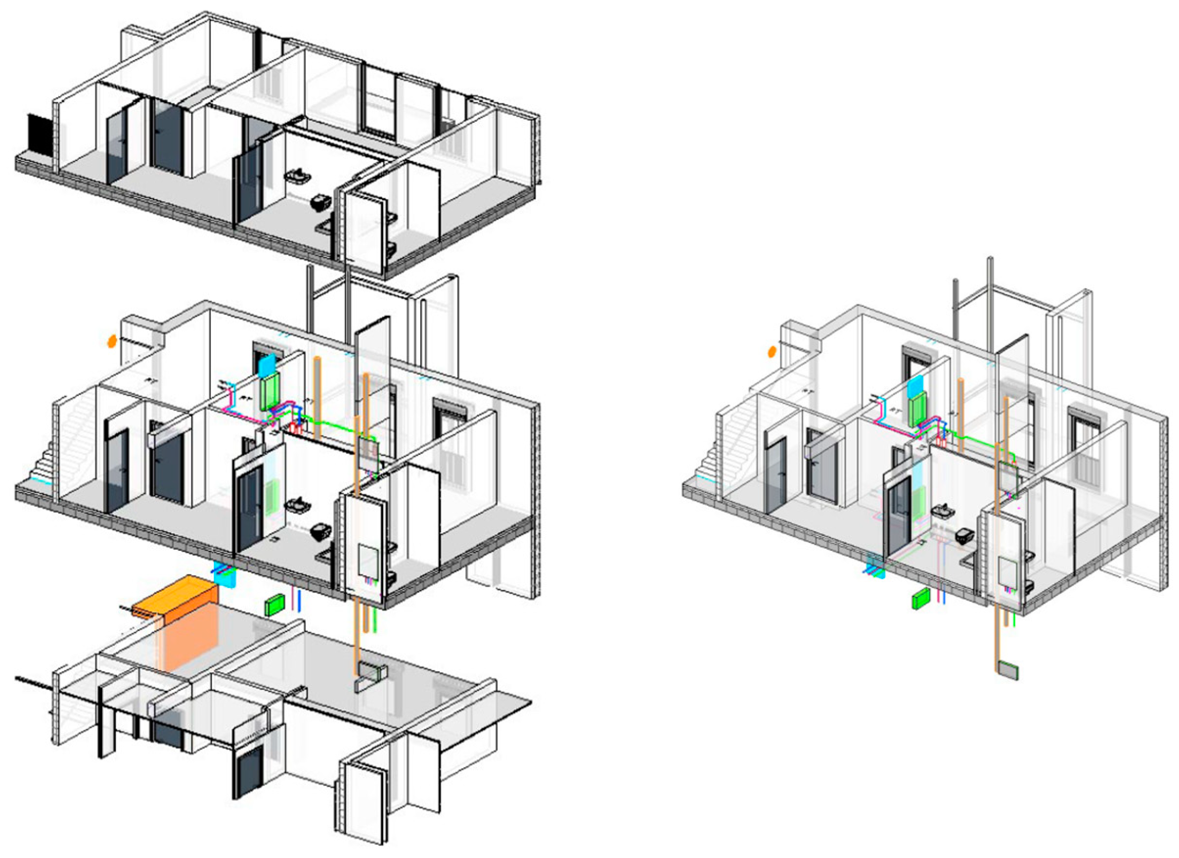 " Z " SCALE   STORES SHOP'S 1 OFFICE BUILDING   "HOLLOW"  3D PRINTED  LOOK 