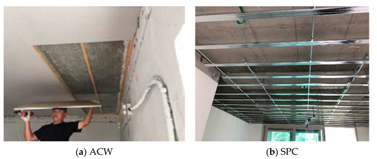 Buildings Free Full Text Effects Of Wall To Supported Ceilings On Impact Sound Insulation For Use In Residential Html Ceilings On Impact Sound Insulation, Pvc Ceiling Tiles 2 215 45 R1