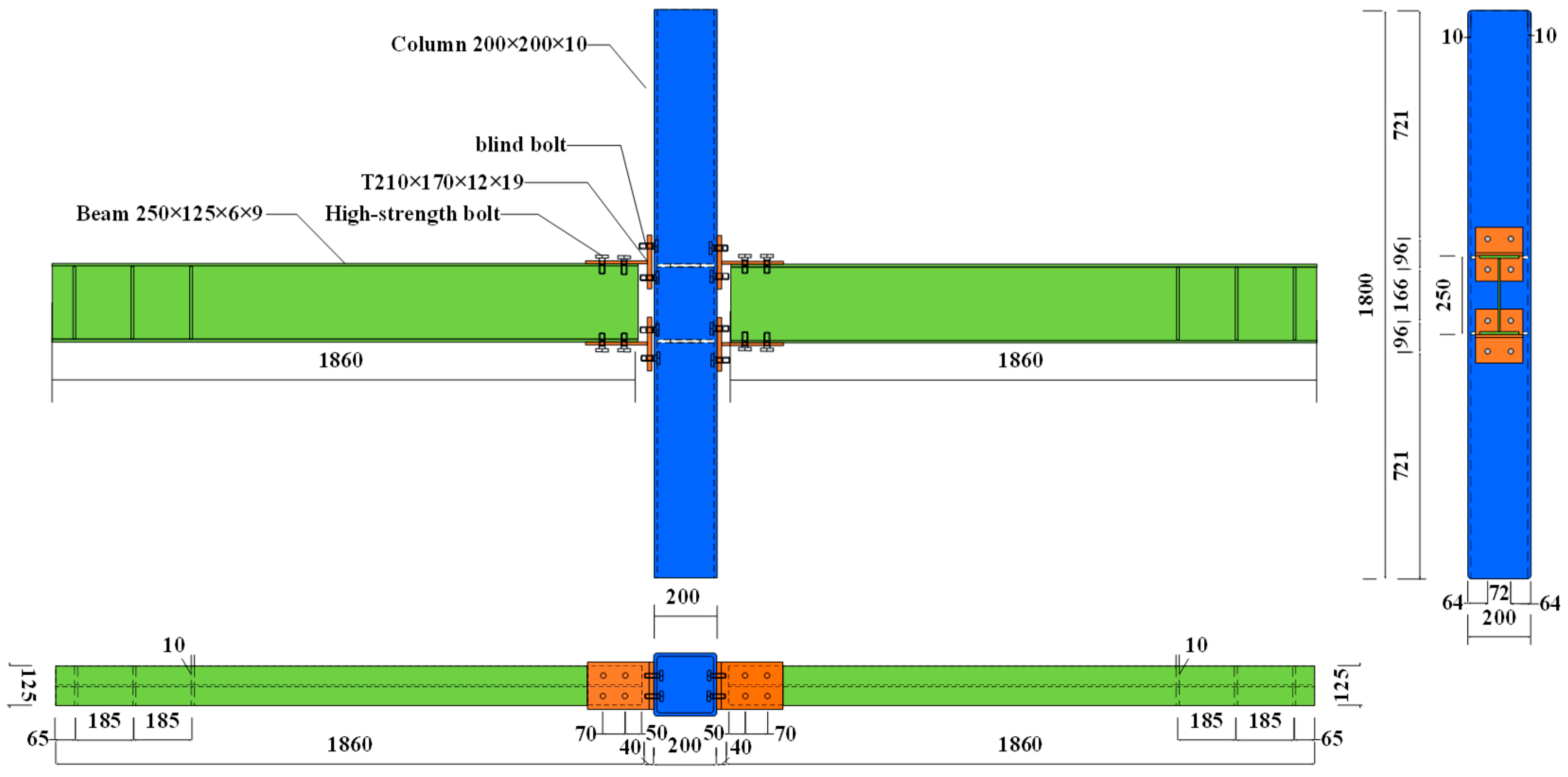 Seismic Performance Analysis of Middle Column Joints with T