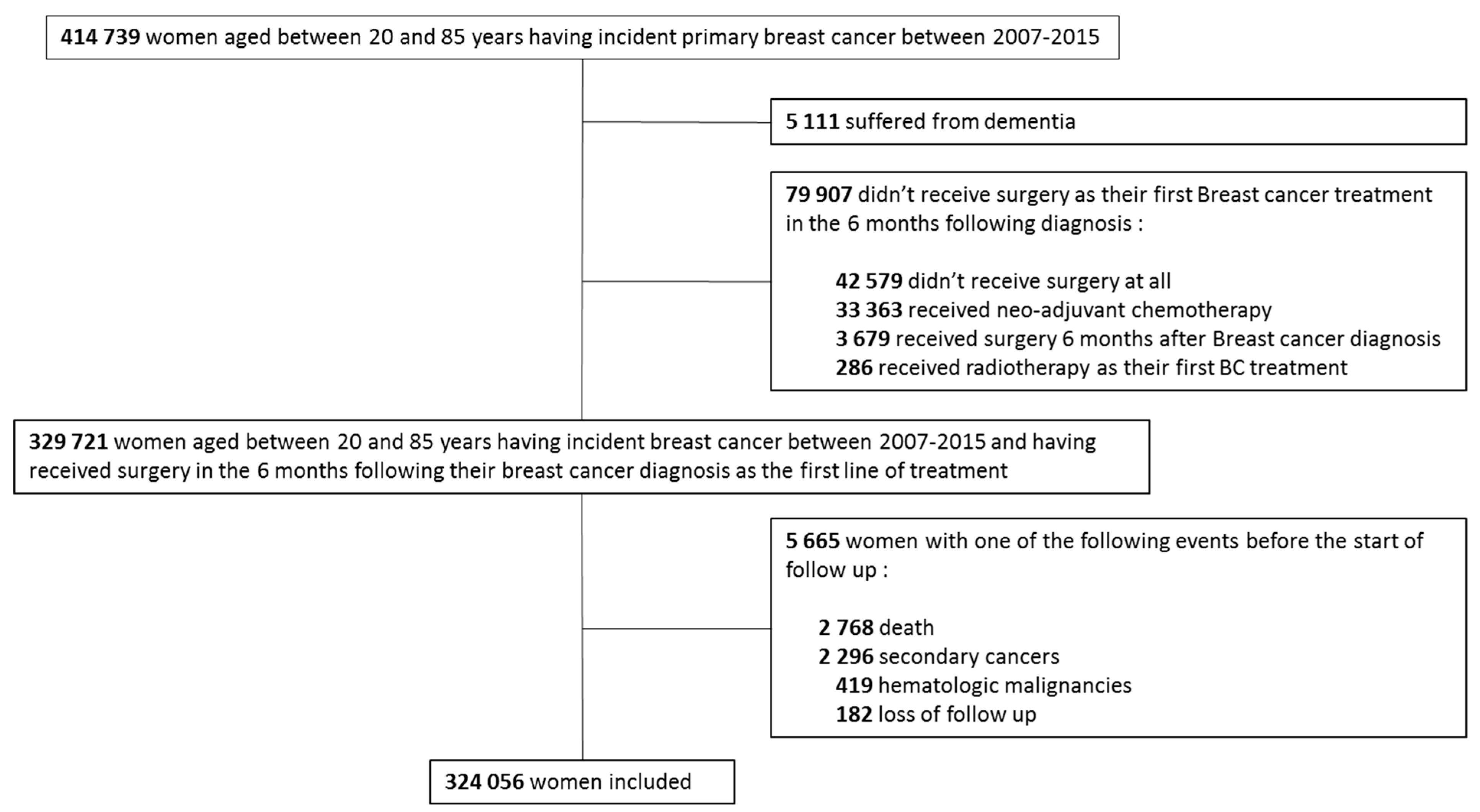 Breast Cancer Treatment Flow Chart