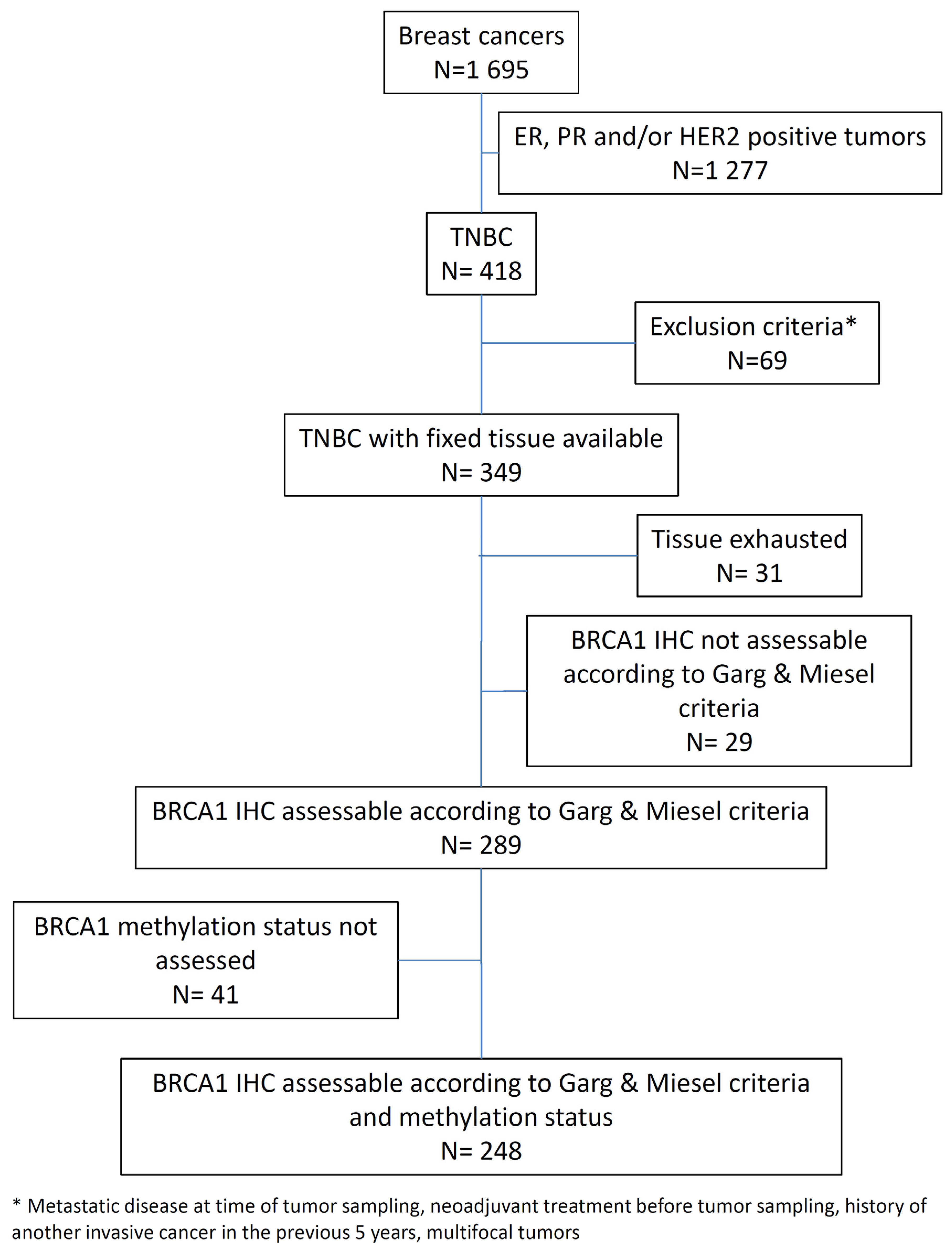 Cancers Free Full Text Brca1 Promoter Hypermethylation Is Associated With Good Prognosis And Chemosensitivity In Triple Negative Breast Cancer Html Cancers Free Full Text Brca1 Promoter Hypermethylation Is Associated With Good Prognosis And Chemosensitivity In Triple Negative Breast Cancer Html