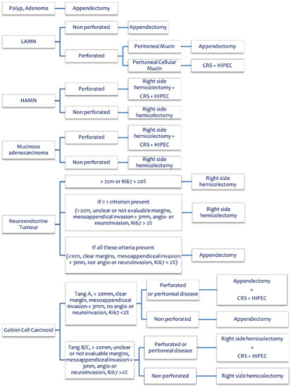 Diagnostic and Therapeutic Algorithm for Appendiceal Tumors and ...