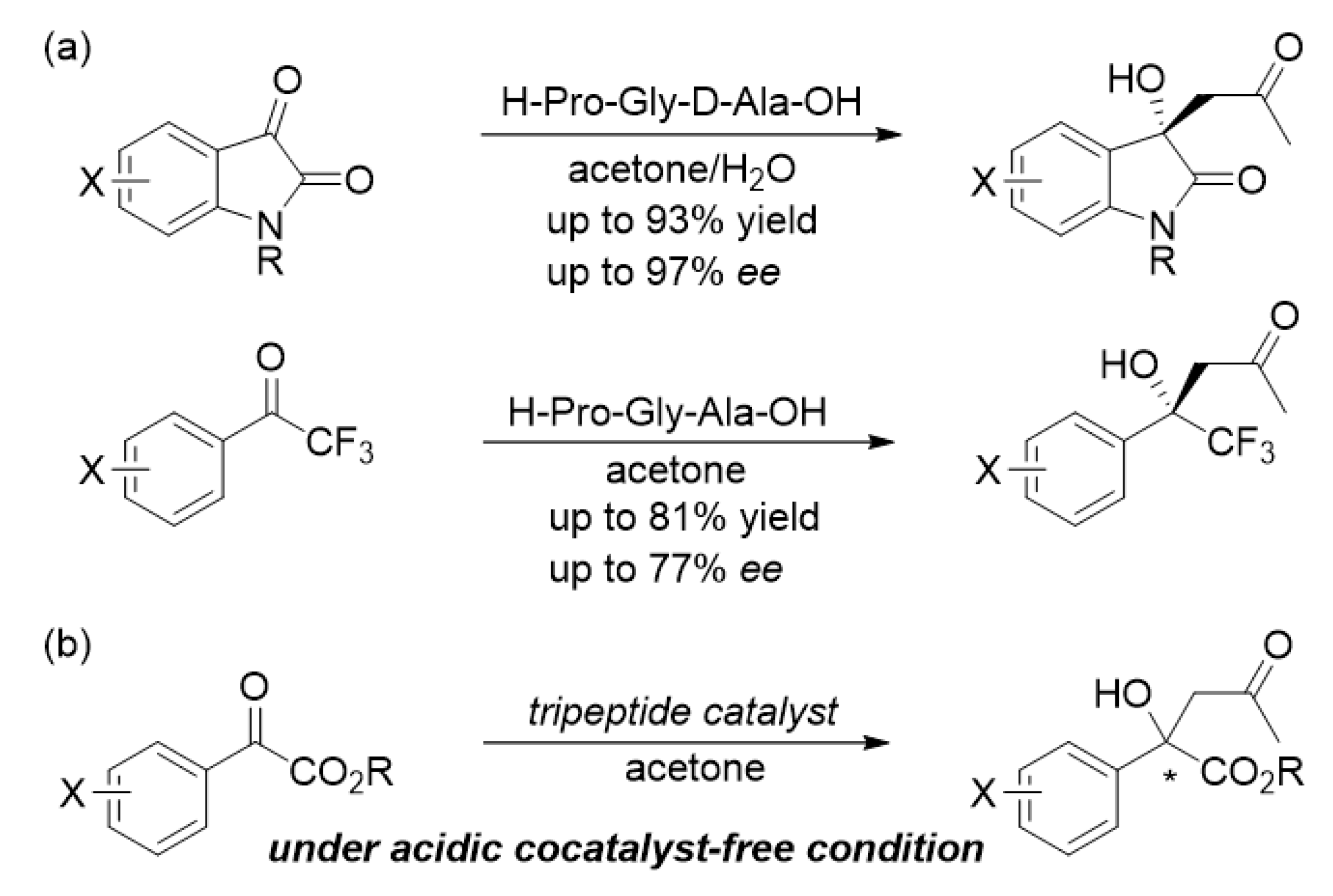 Catalysts Free Full Text Tripeptide Catalyzed Asymmetric Aldol