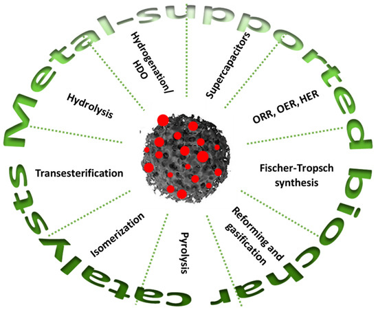 Metal-Supported Biochar Catalysts for Sustainable