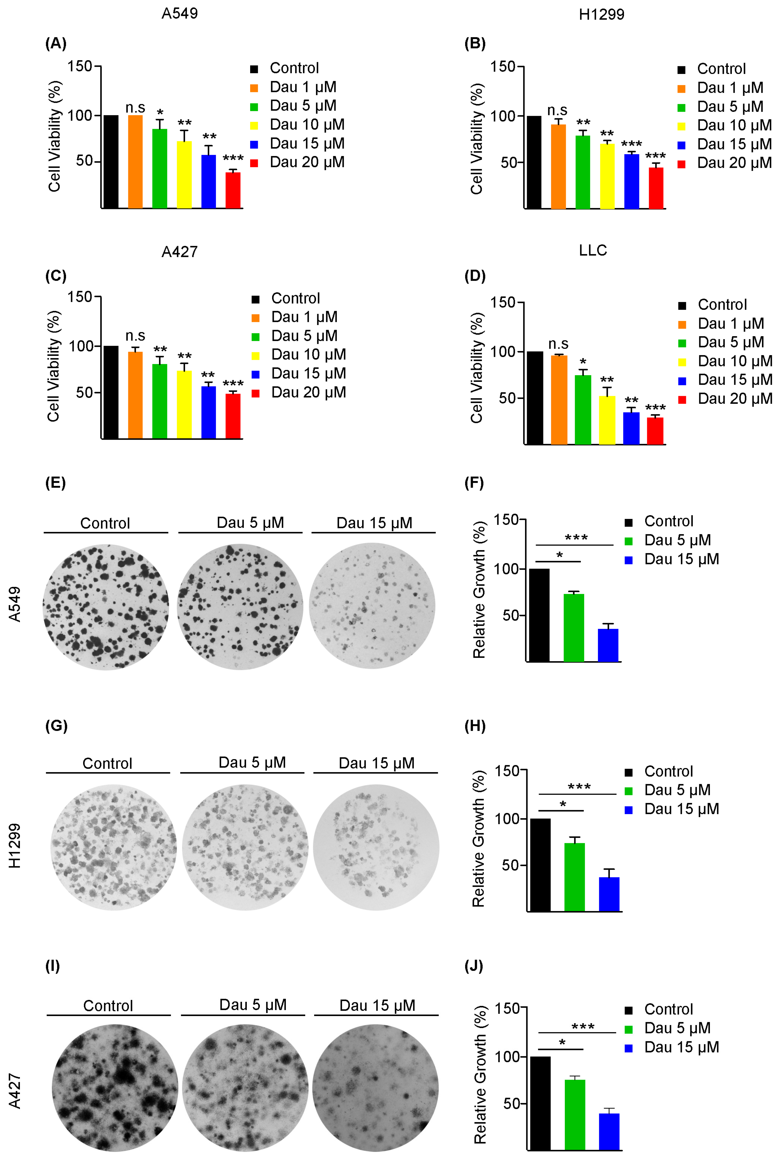 Dauricine Impedes the Tumorigenesis of Lung Adenocarcinoma