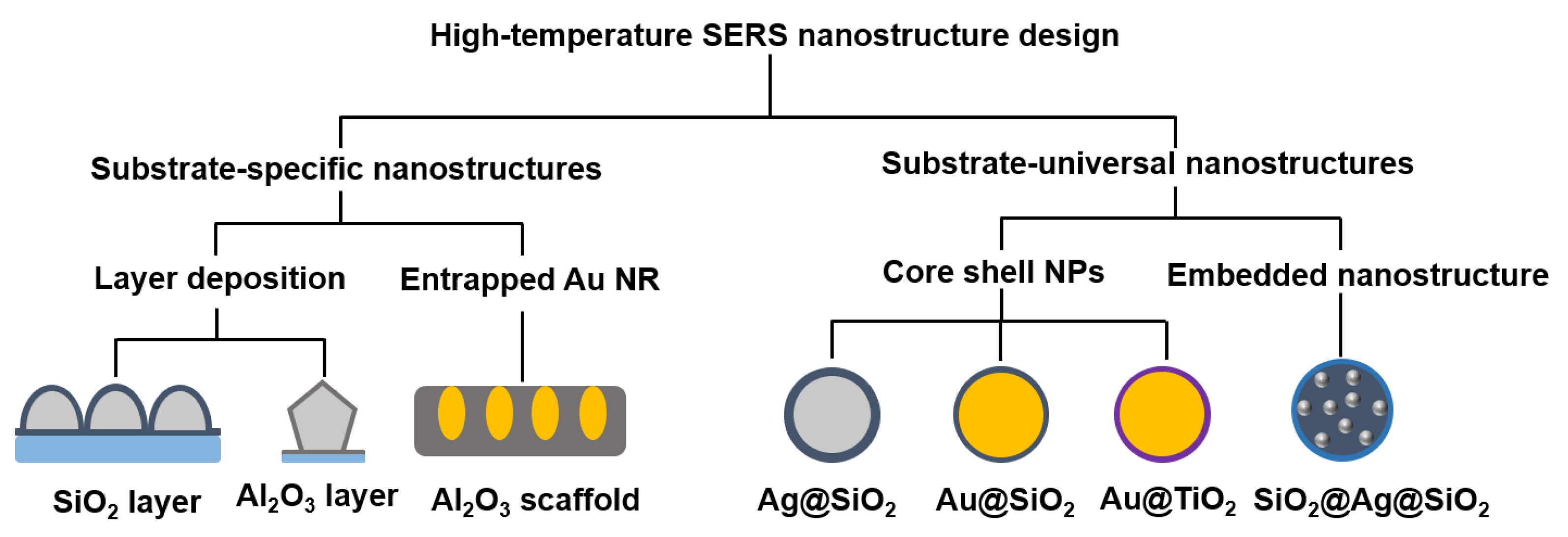 Nanostructures for In Situ SERS Analysis of High-Temperature