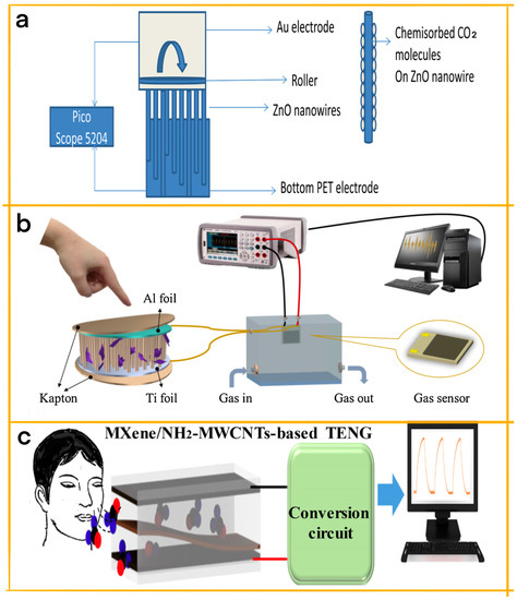 Chemical Sensor Based on Piezoelectric/Triboelectric