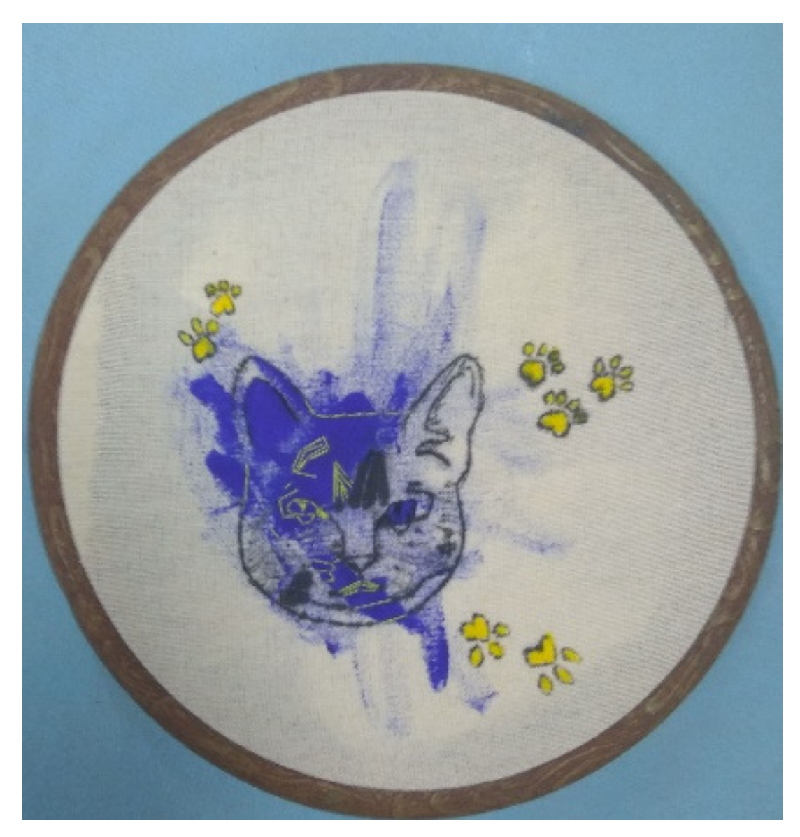An introduction to using paint in your embroidery projects 