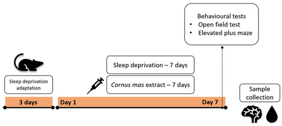 Molecular Effects of Cornelian Cherry Fruit (Cornus mas L.) Extract on Sleep Deprivation-Induced Oxidative Stress, Cytokine Dysregulation, and Behavioural Changes in Wistar Rats