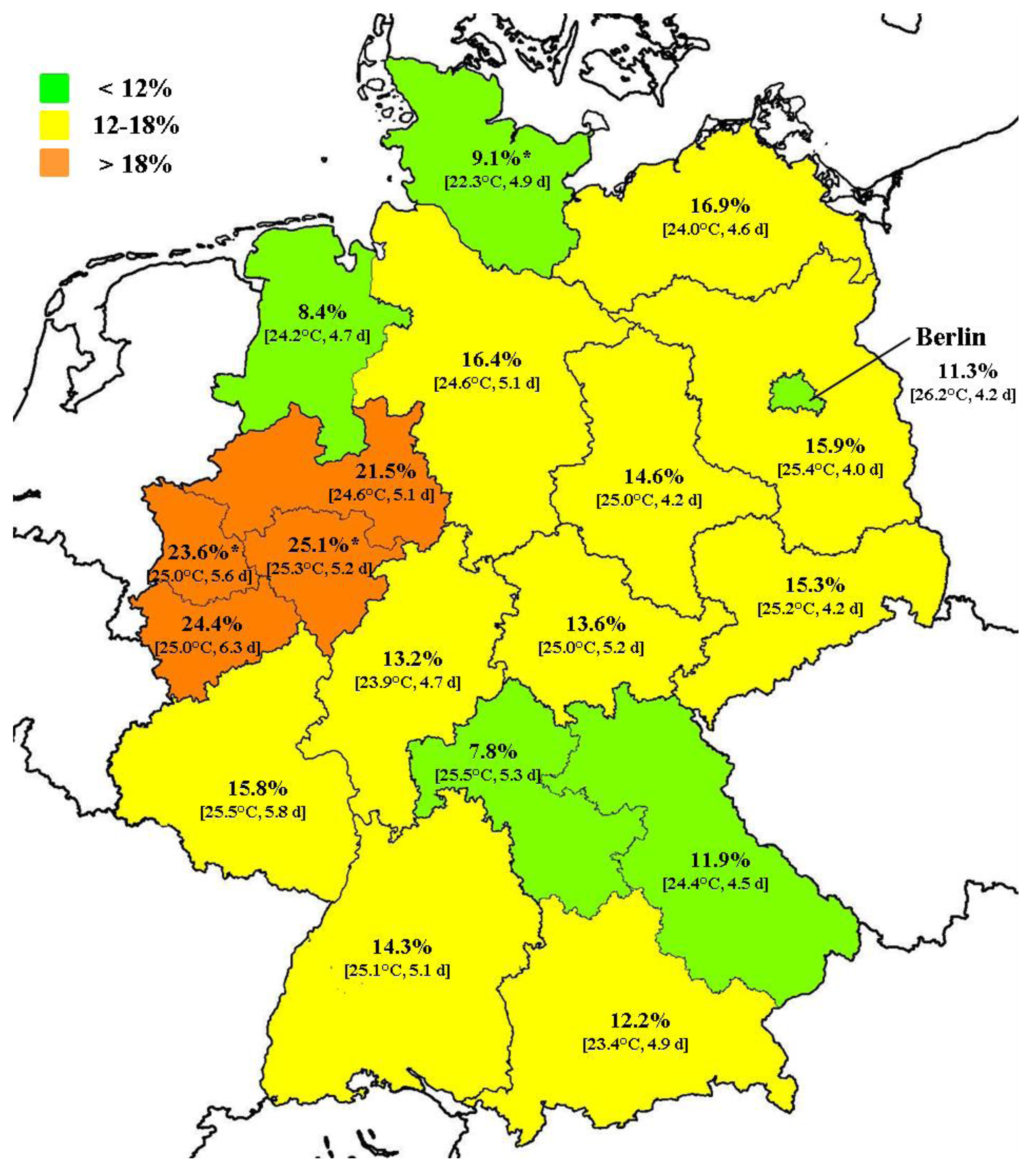 Климатические условия в разных частях страны франции. Климатическая карта Германии. Климат Германии карта. Климатические пояса Германии карта. Климатическая карта Германии на русском.