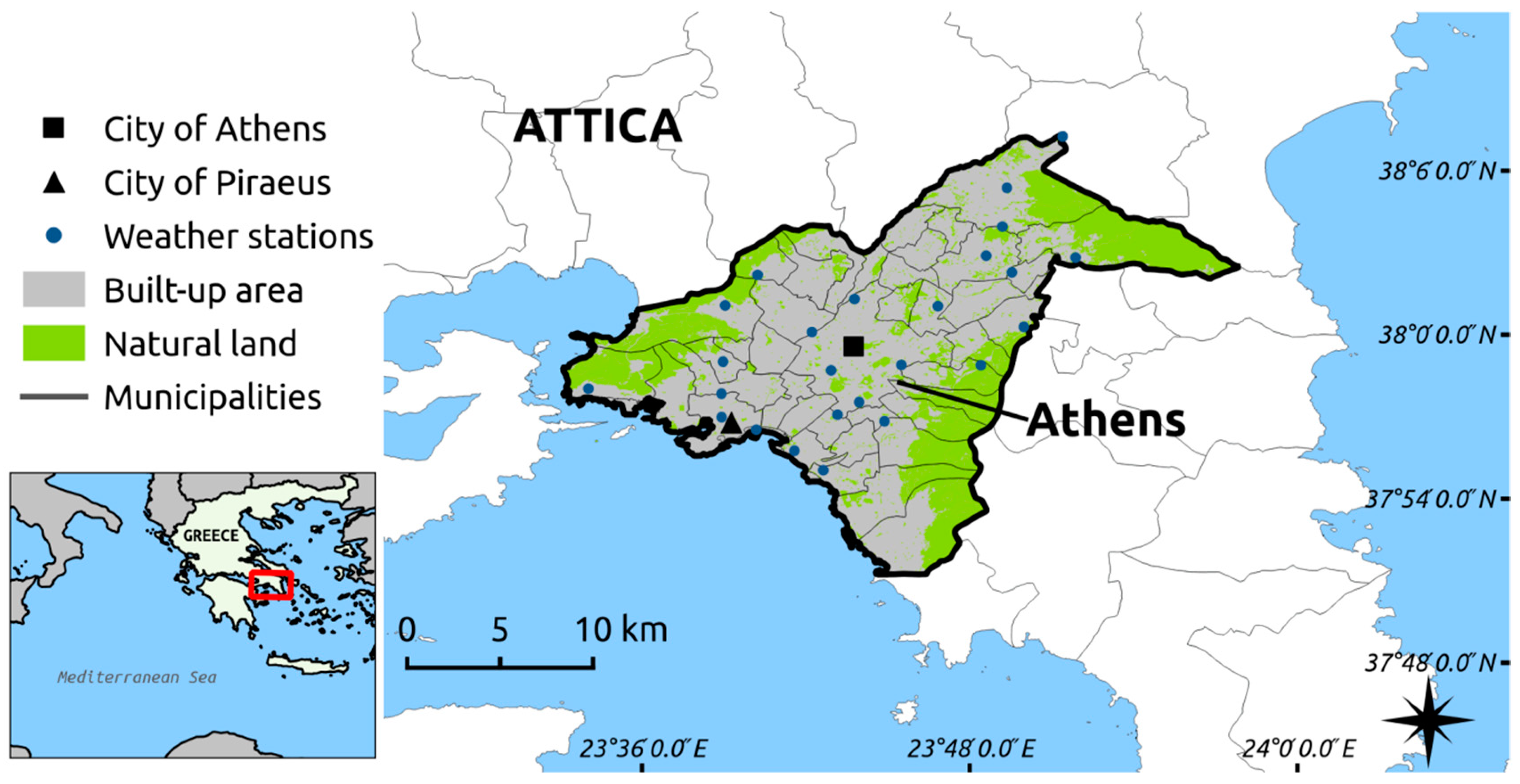 Athens Al Zoning Map Climate | Free Full-Text | Integrating Urban Form, Function, And Energy  Fluxes In A Heat Exposure Indicator In View Of Intra-Urban Heat Island  Assessment And Climate Change Adaptation | Html