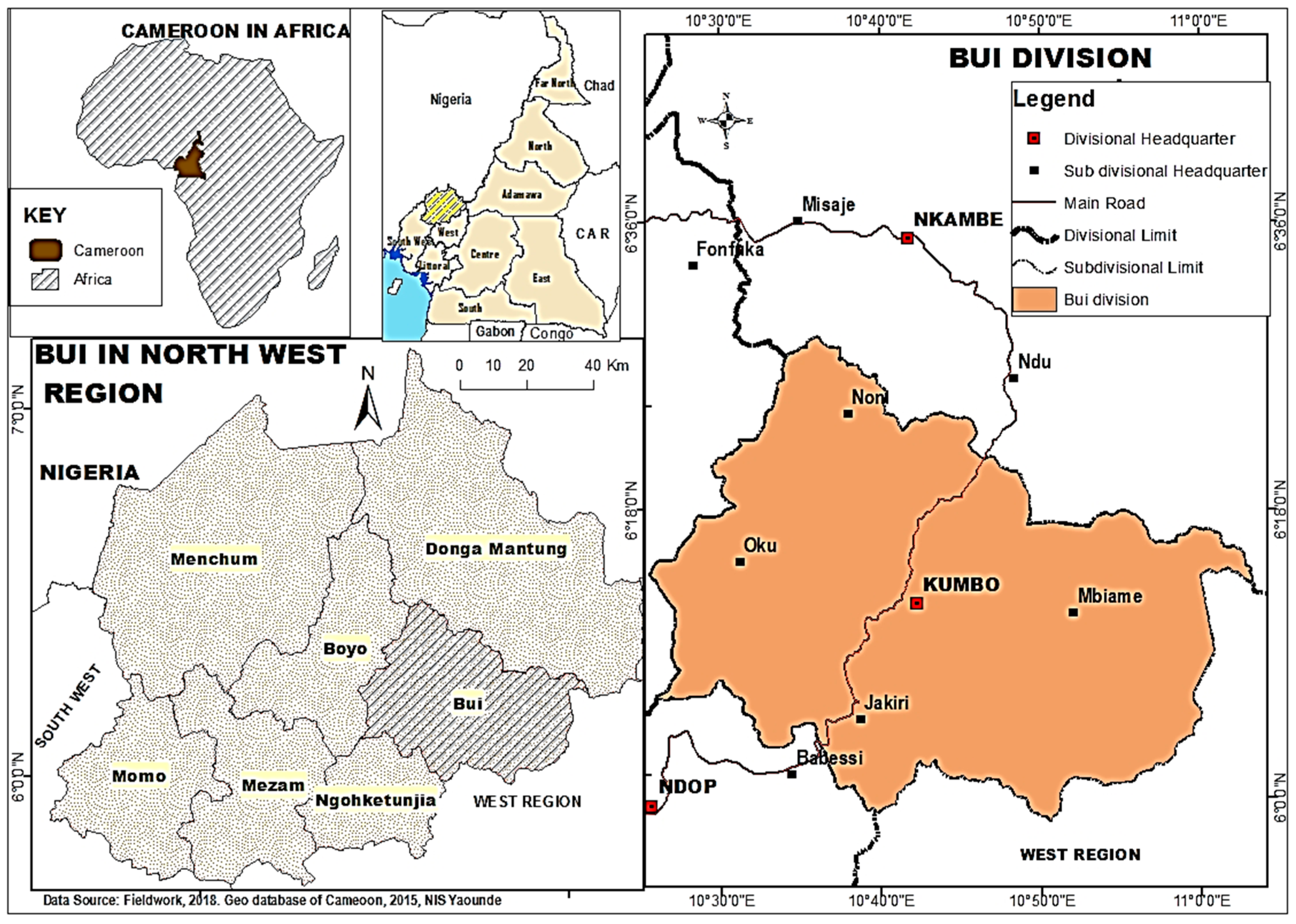 Map Of North West Region Cameroon Climate | Free Full-Text | Indigenous Knowledge And Farmer Perceptions Of  Climate And Ecological Changes In The Bamenda Highlands Of Cameroon:  Insights From The Bui Plateau | Html