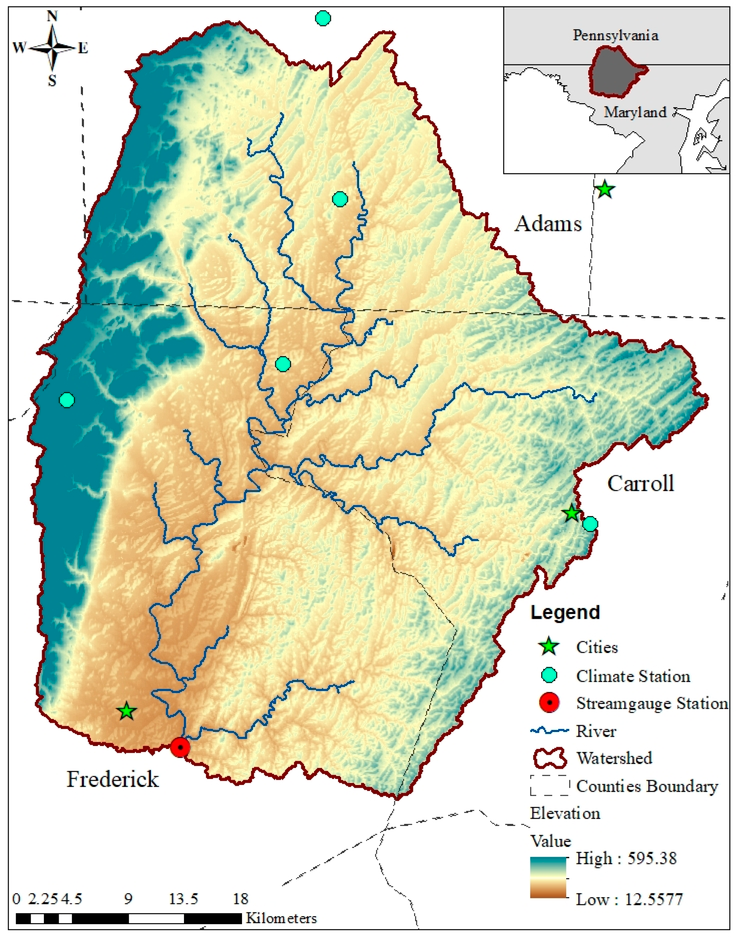 Climate Free Full Text Modeling The Impacts Of Climate Change On Crop Yield And Irrigation In The Monocacy River Watershed Usa Html