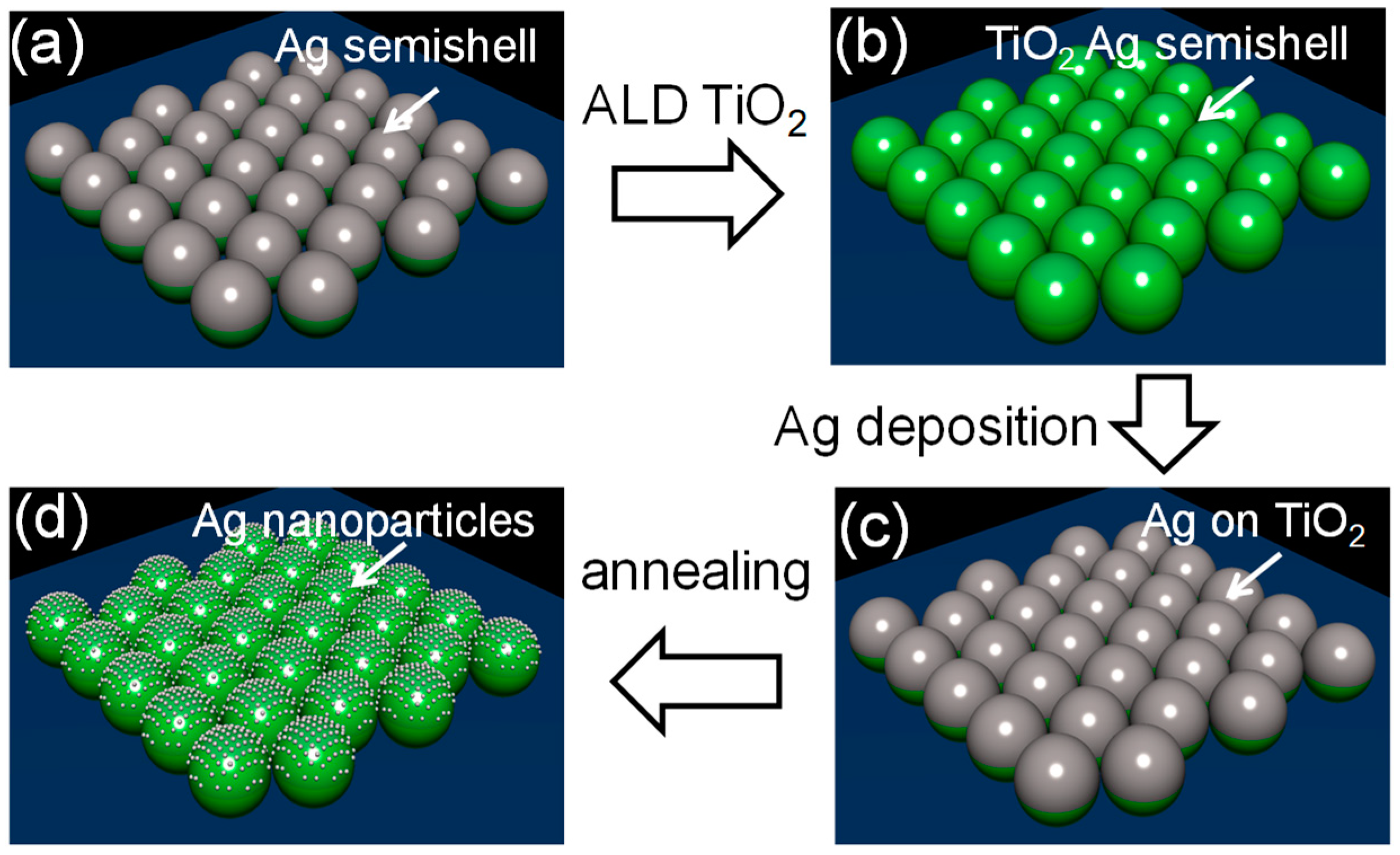 Ordered array. Metal Particles. Activity array of Metals.