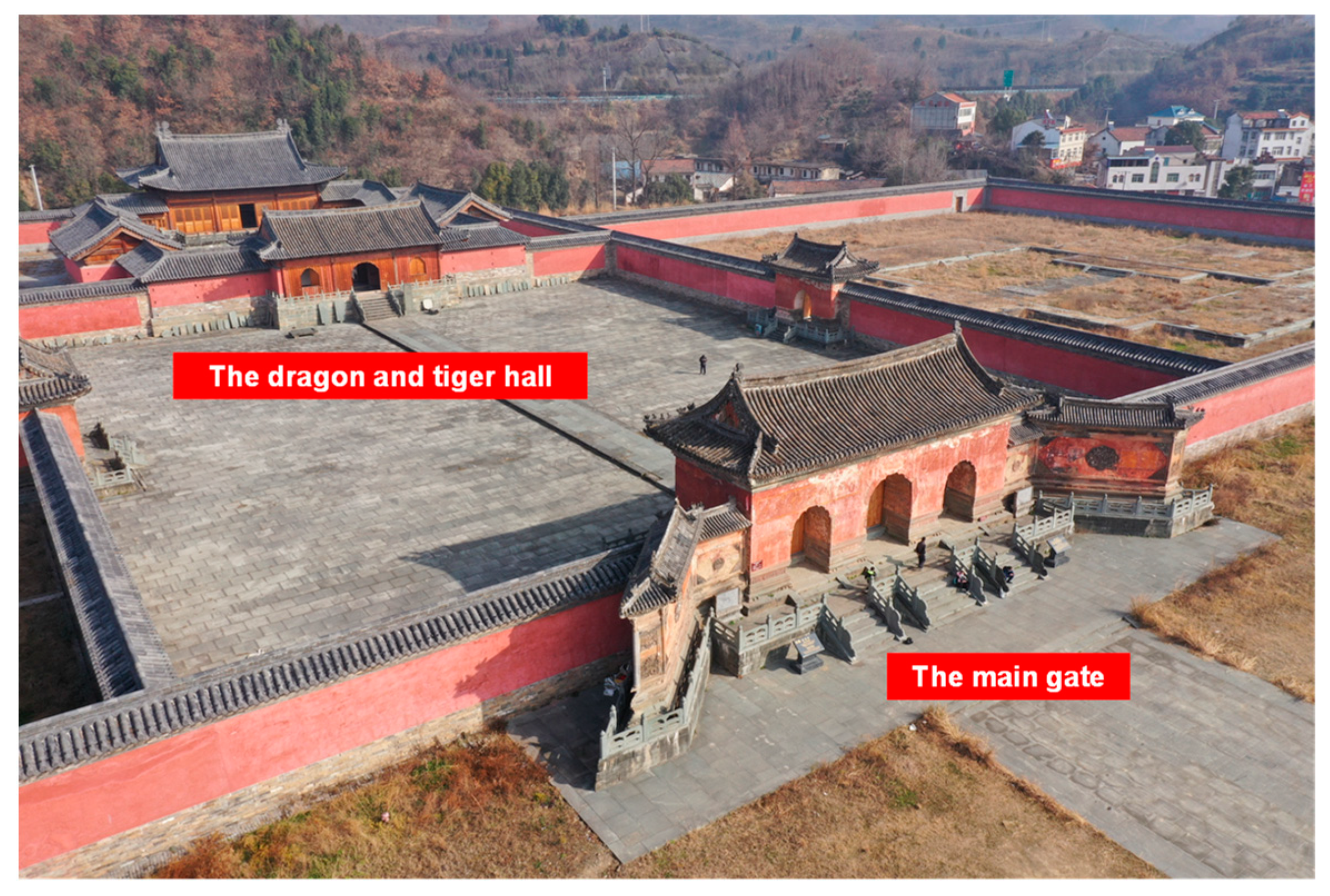Analysis of Decorative Paintings in the Dragon and Tiger Hall of 
