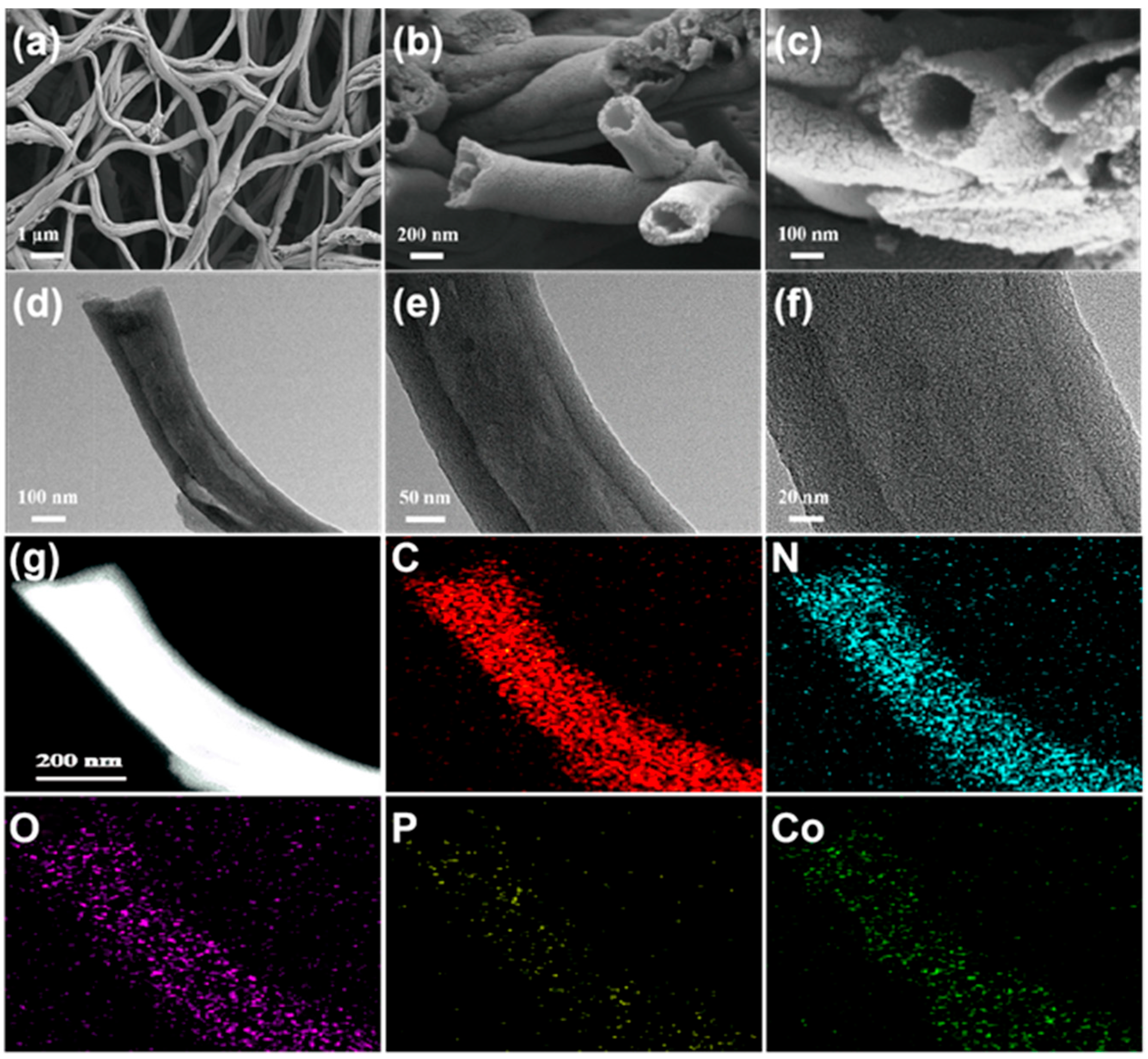 Production of Self-Supporting Hollow Carbon Nanofiber