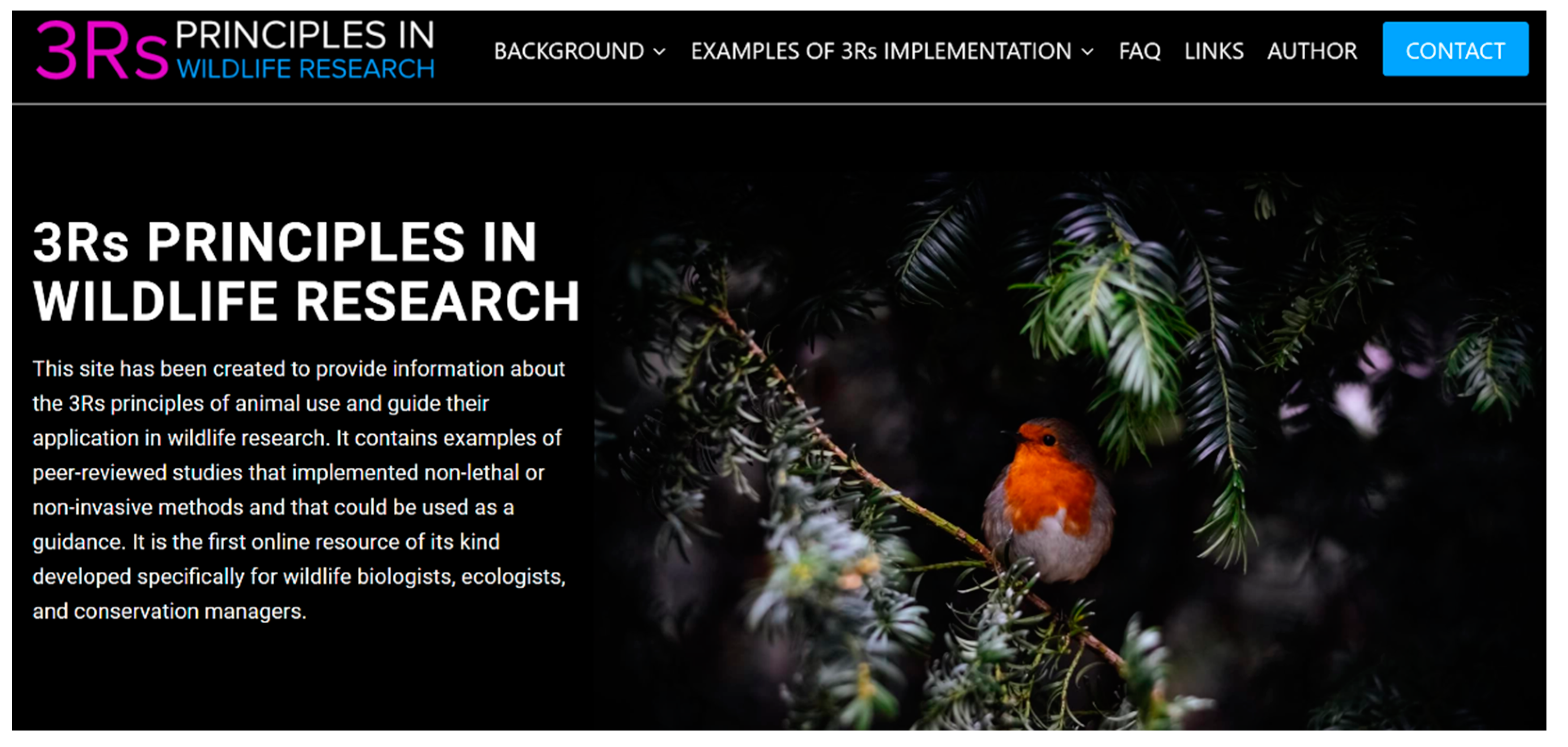 Conservation | Free Full-Text | New Online Resource on the 3Rs Principles  of Animal Research for Wildlife Biologists, Ecologists, and Conservation  Managers