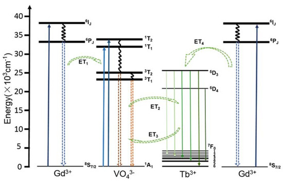 Z Luminescence Behavior of GdVO4: Tb Nanocrystals in Silica