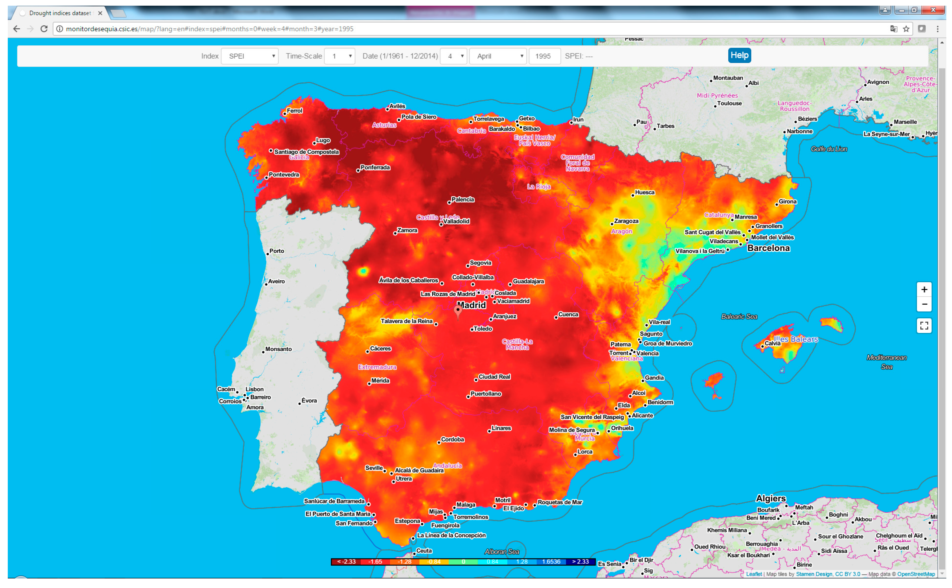 Data Free FullText A High Resolution Dataset of Drought Indices
