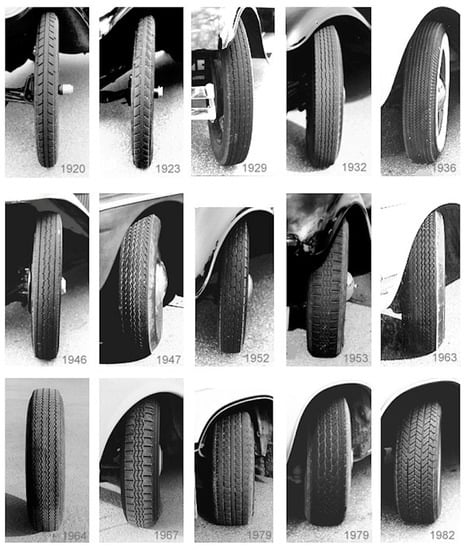 Yesteryear Reproduction 12mm O/D Hard Black Plastic Tyres Fits Various Models