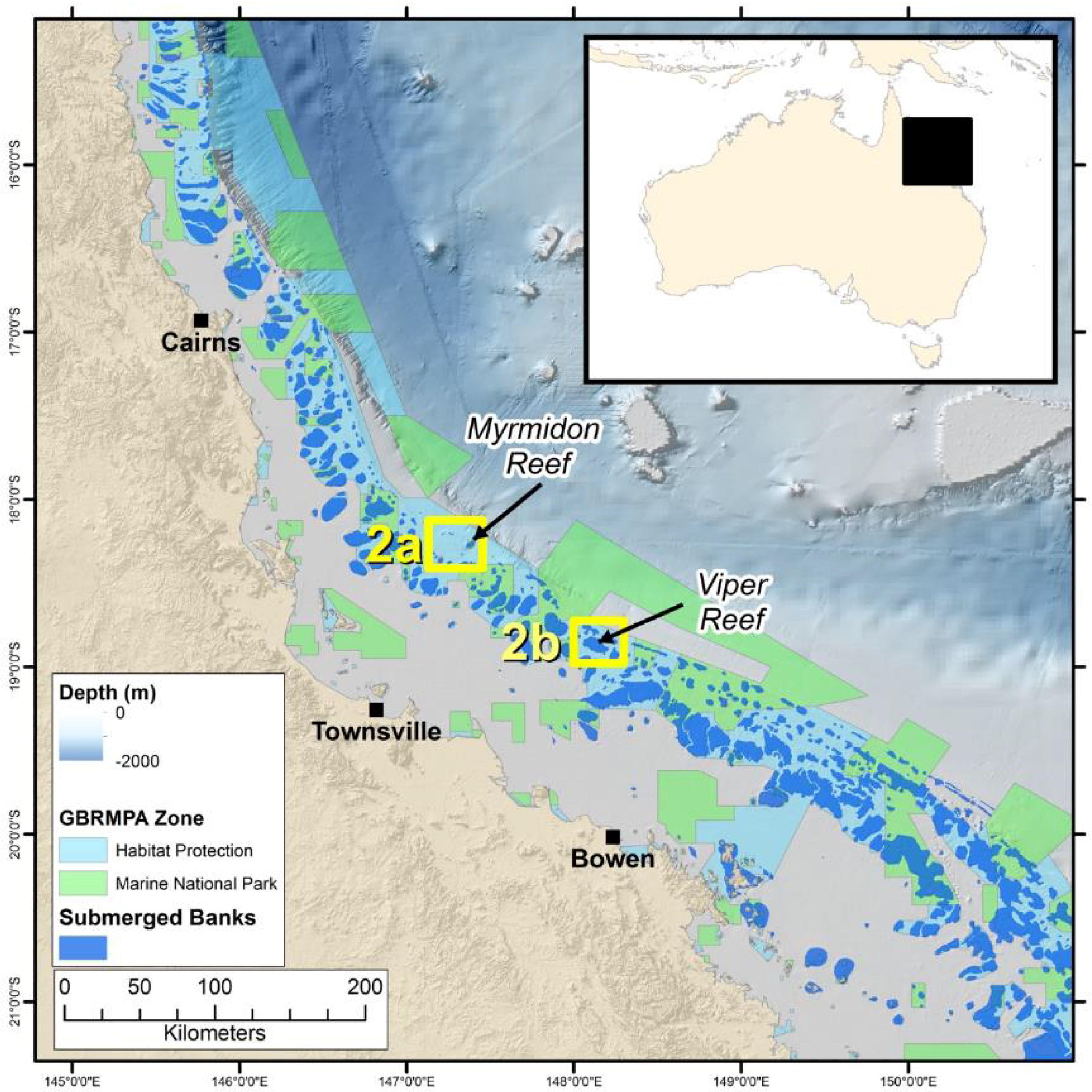 Australian Great Barrier Reef Map