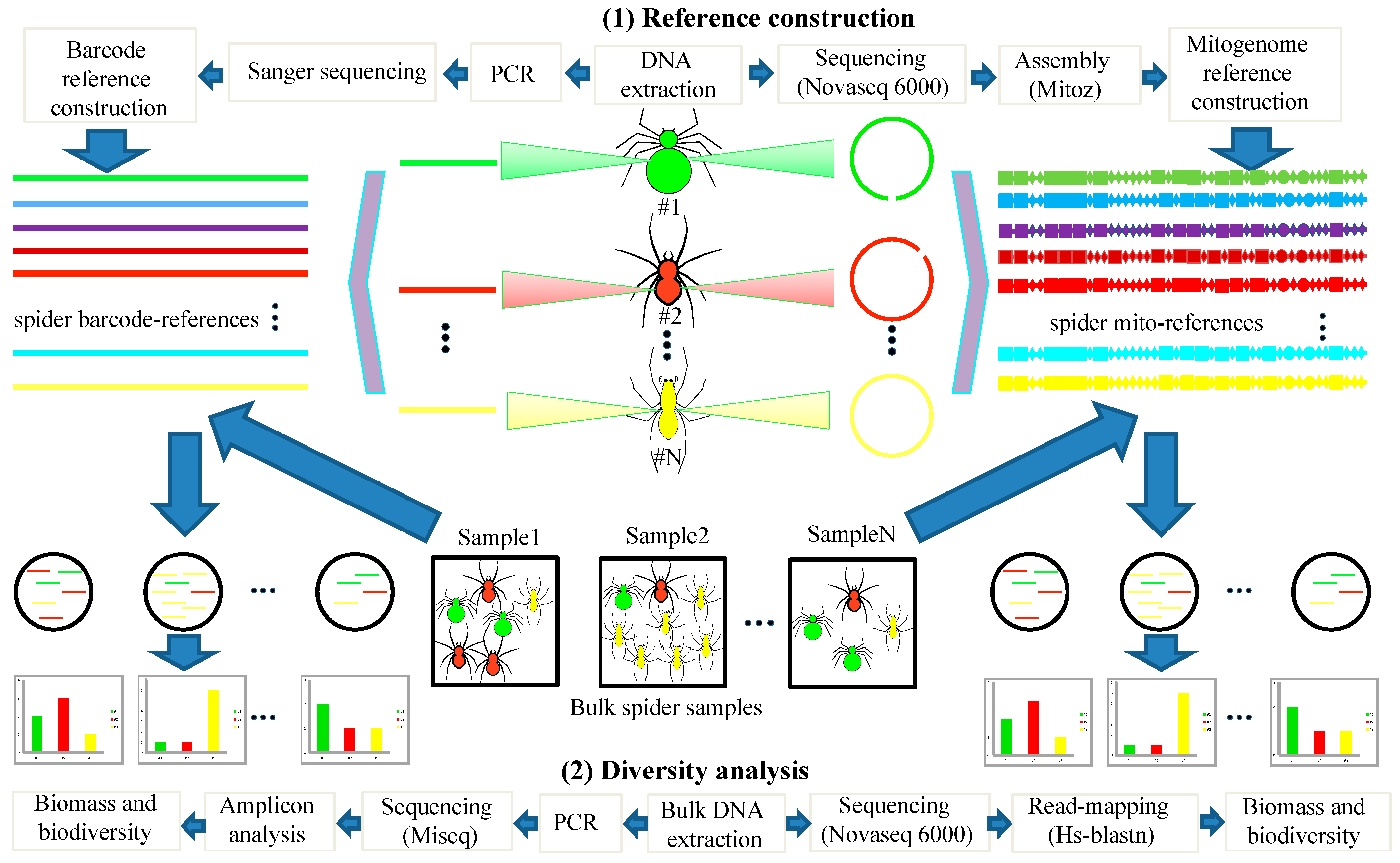 Applicability and Advantage of Mitochondrial Metagenomics