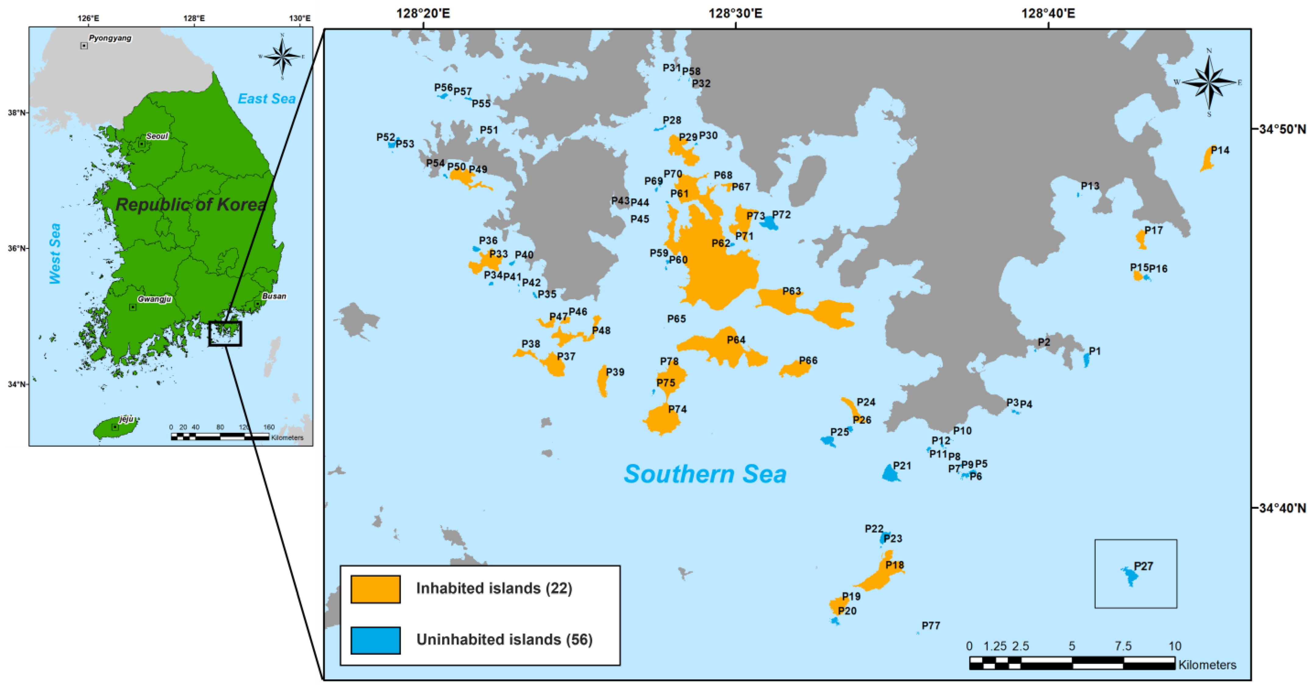 Map Of Korea Islands