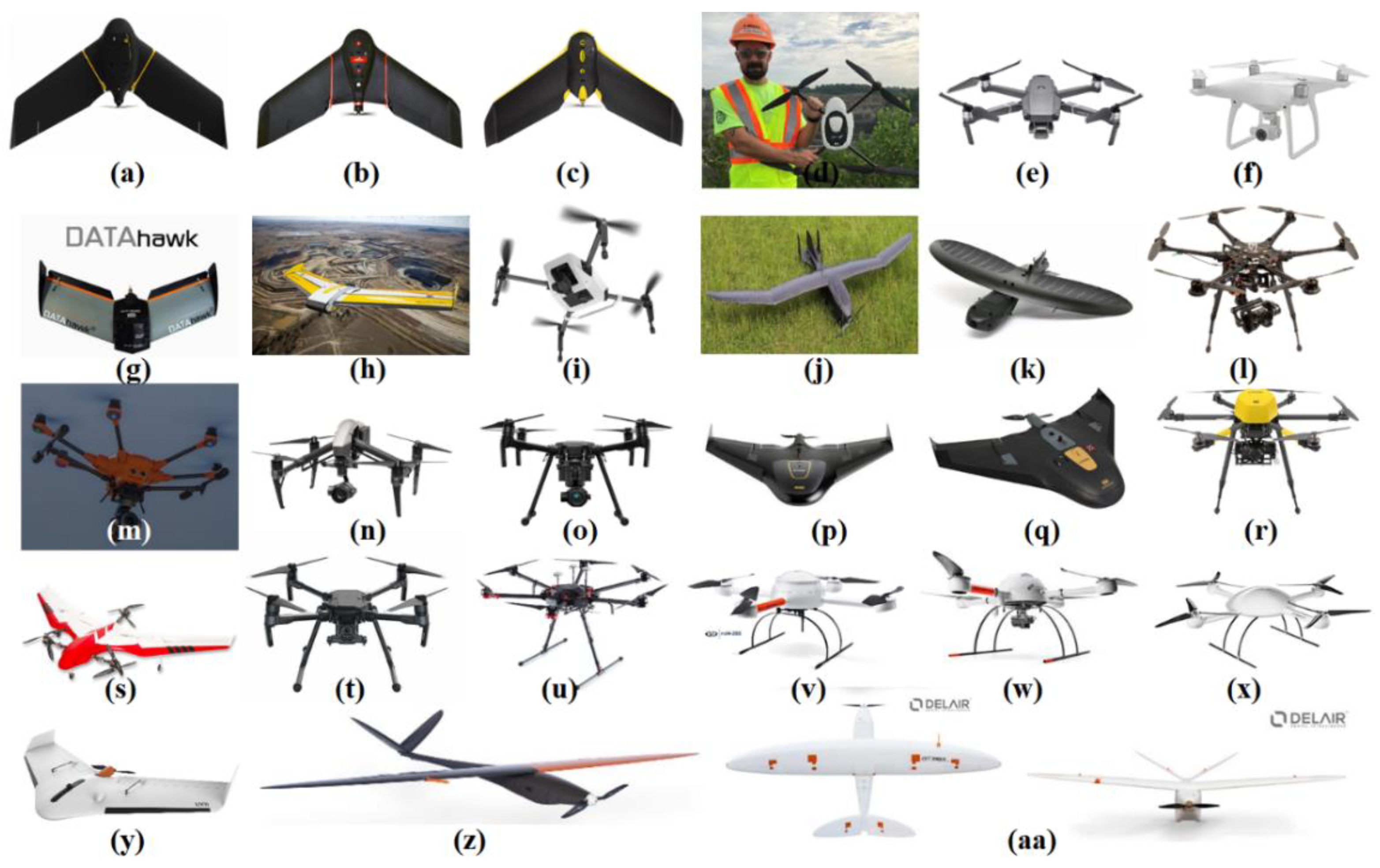 All types of sales drones