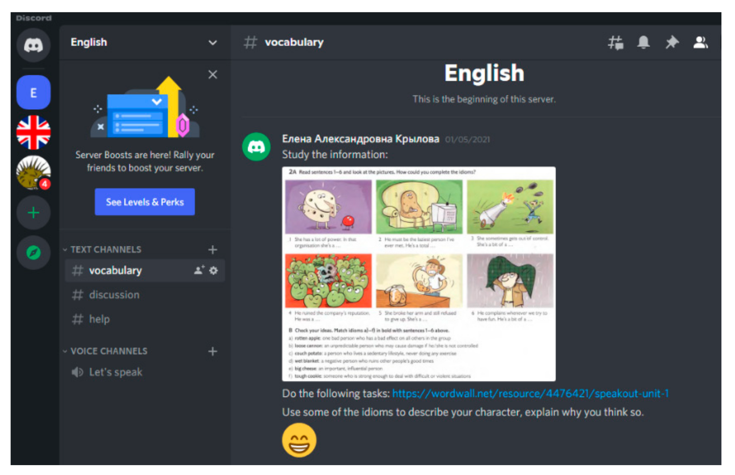 Education Sciences | Free Full-Text | Using the Discord Application to  Facilitate EFL Vocabulary Acquisition