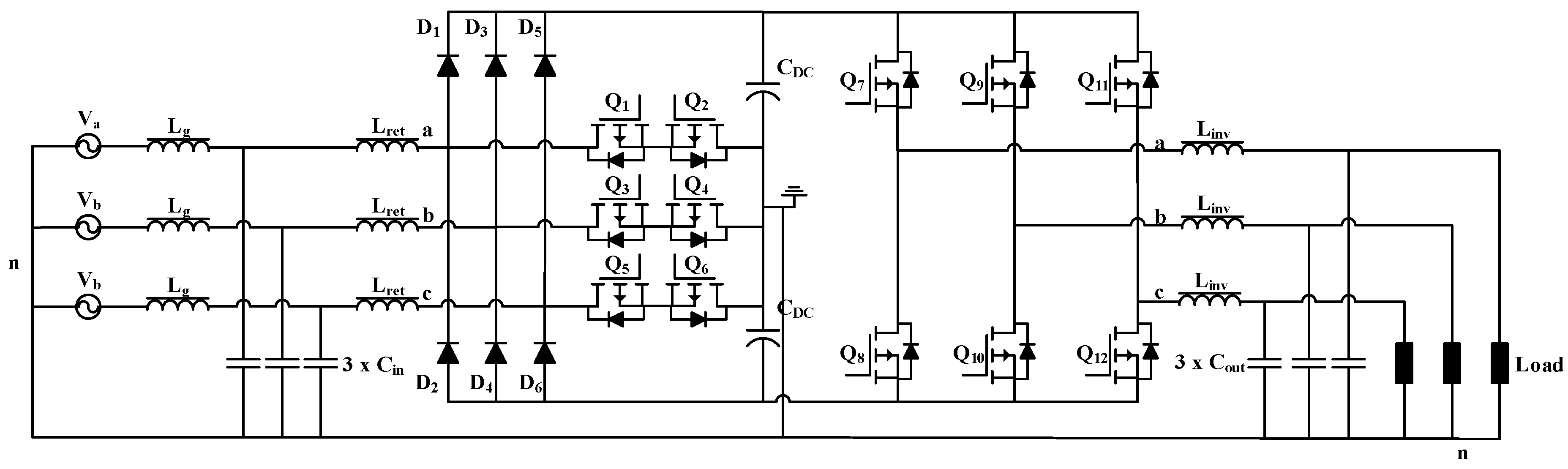 Electronics Free Full-Text | Design of an Highly Efficient AC-DC-AC Using SiC UPS Applications