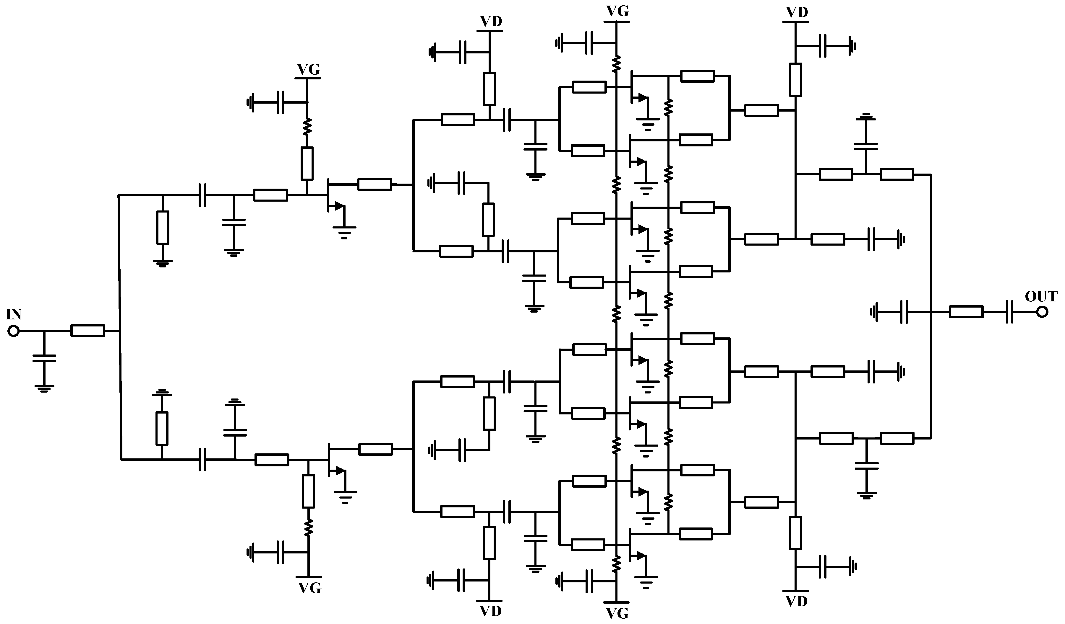 Electronics Free FullText An XBand 40 W Power Amplifier GaN MMIC Design by Using