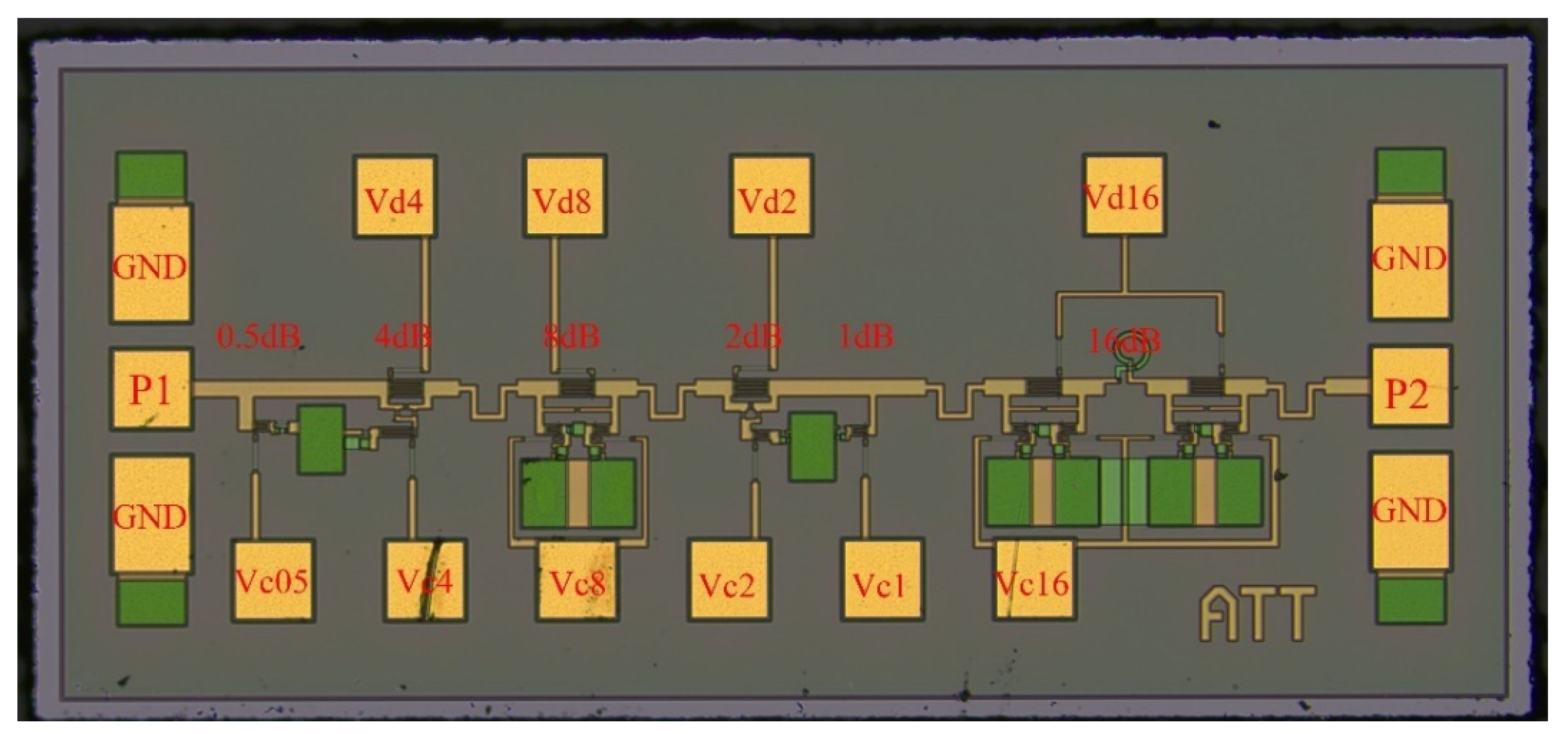 Electronics Free FullText A Wideband 6Bit Digital Attenuator in a