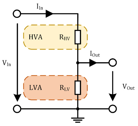 Typical connection diagram of the LV 25-P voltage sensor.