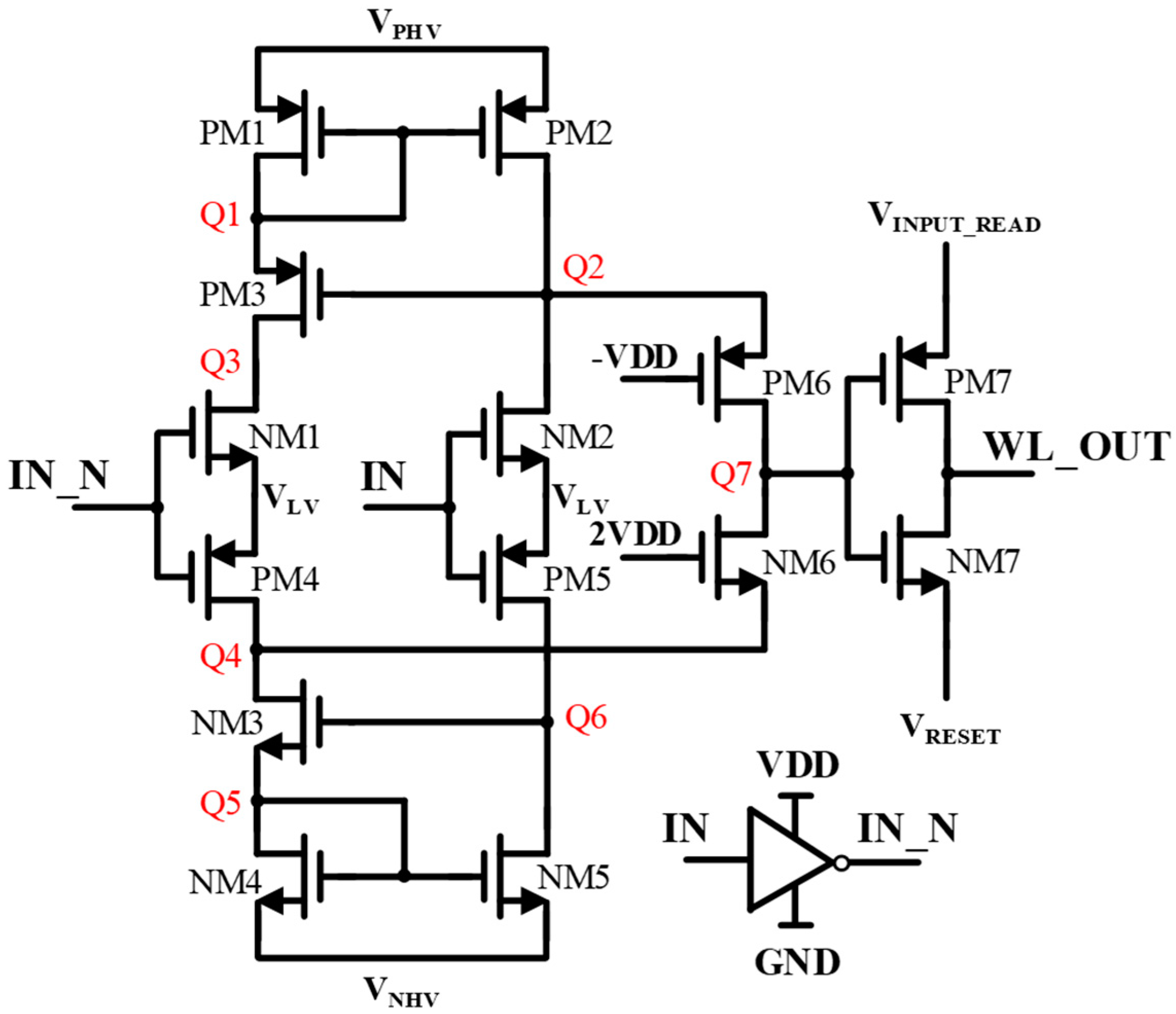 Electronics Free FullText A Novel Word Line Driver Circuit for