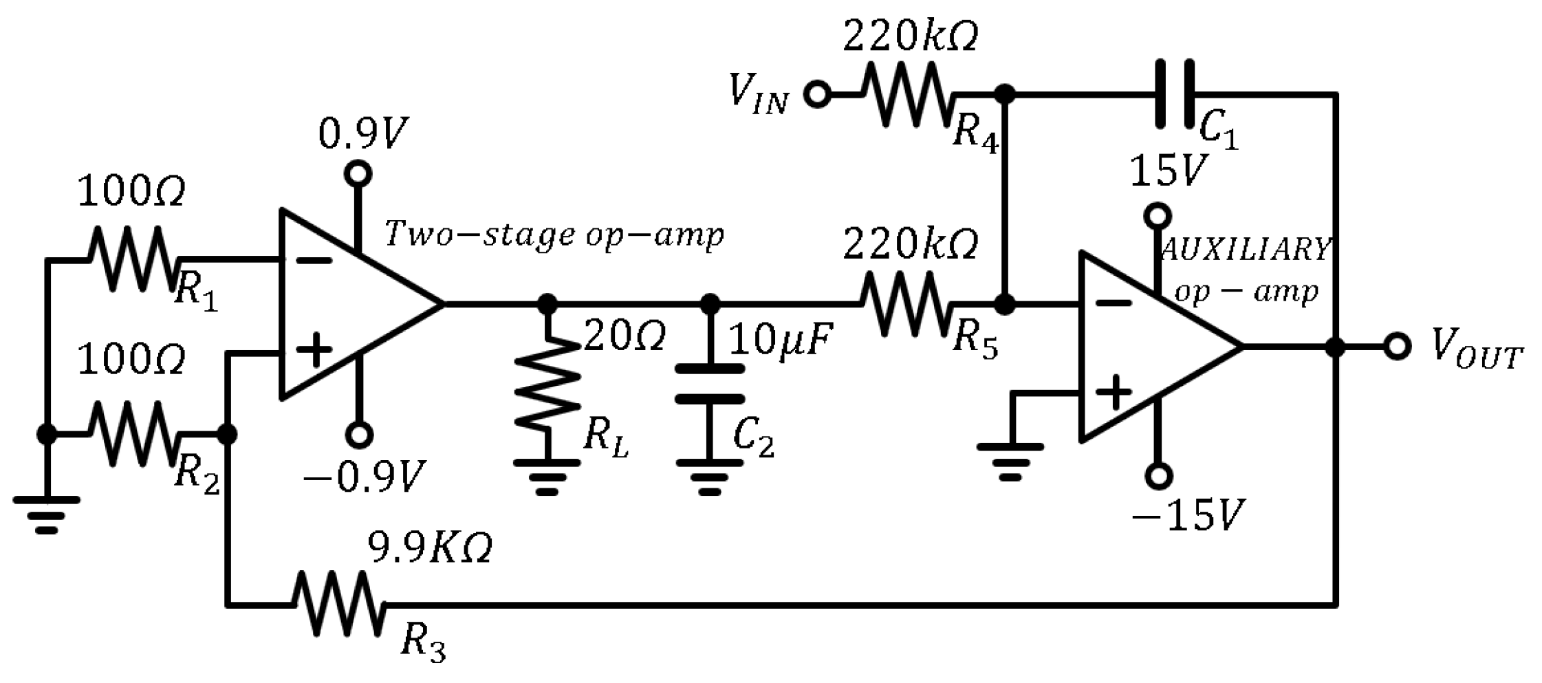 Three-Stage Operational Amplifier with Frequency Compensation Using ...