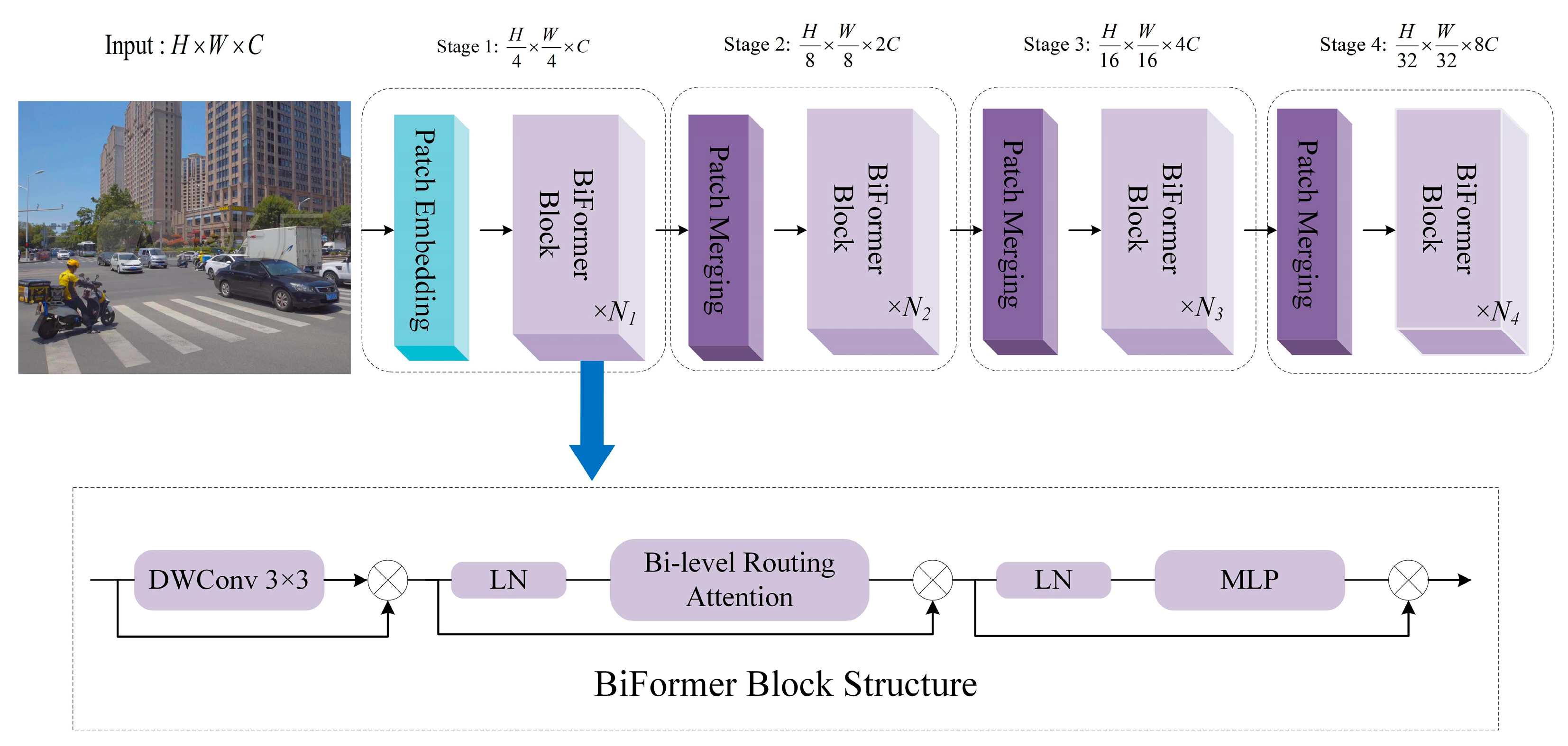 Vehicle–Pedestrian Detection Method Based on Improved YOLOv8