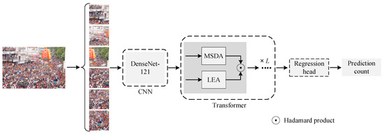 A Weakly Supervised Crowd Counting Method via Combining CNN and Transformer