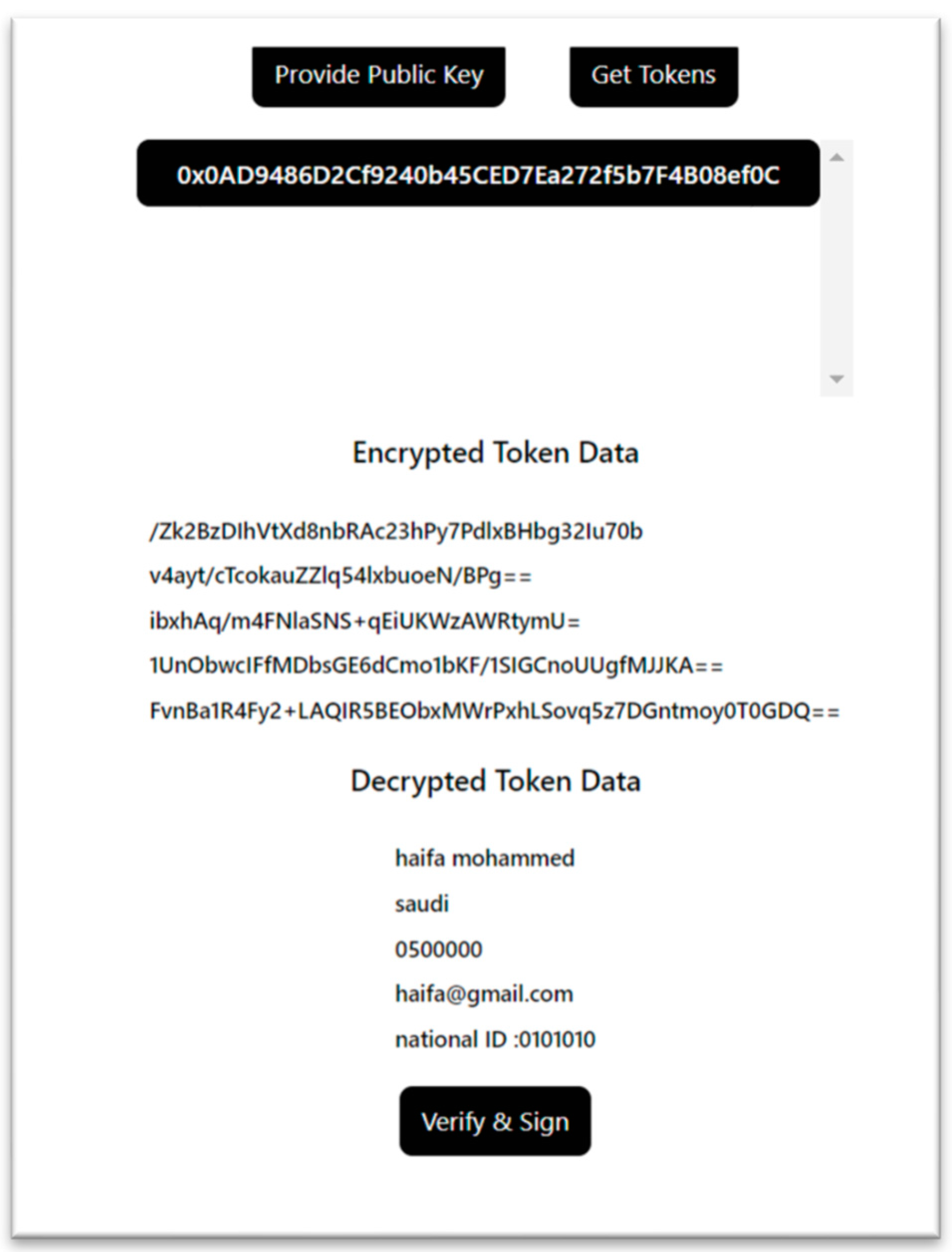 Blockchain-Based Identity Management System Prototype for Enhanced Privacy  and Security