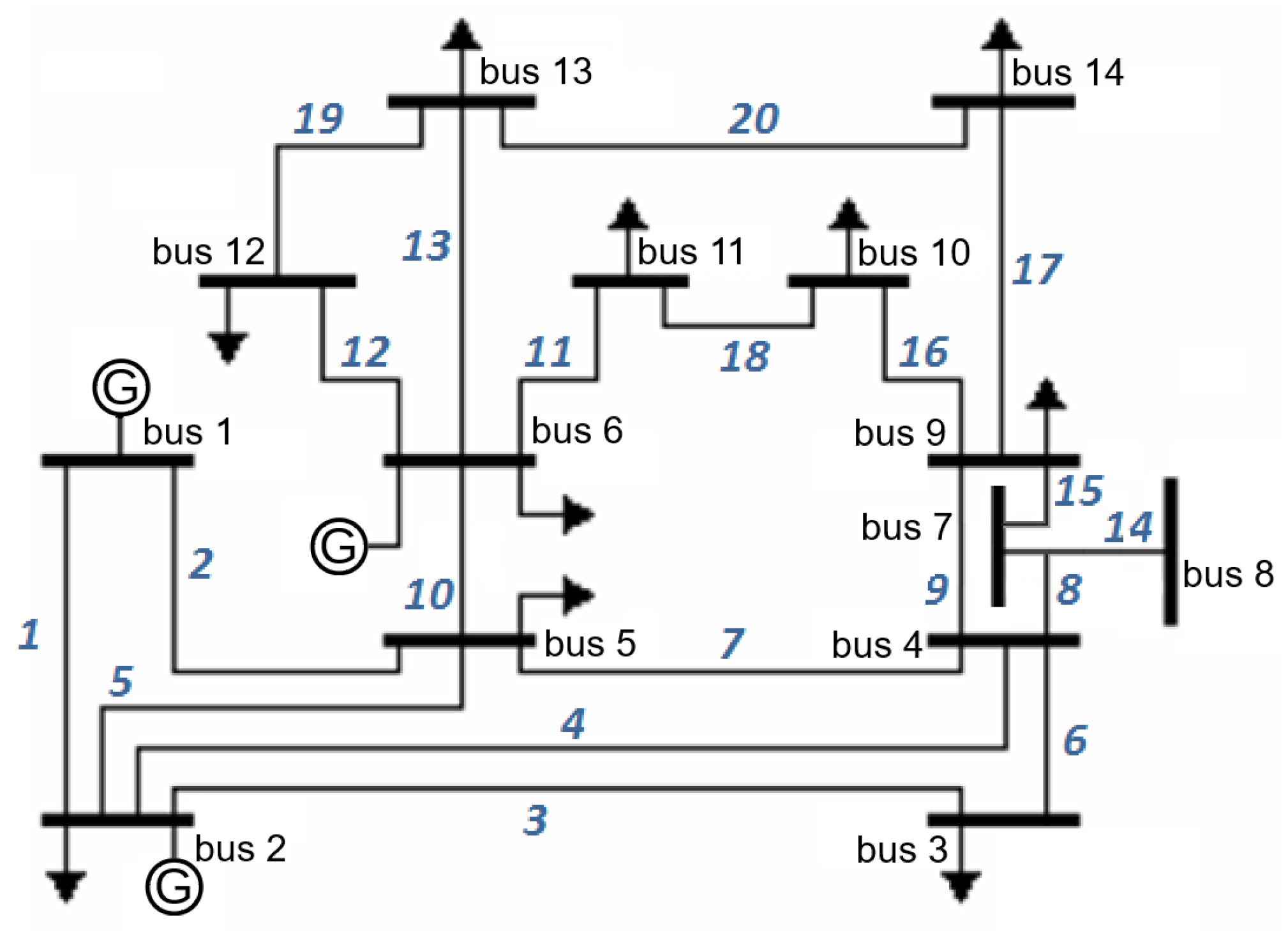 14 узловая схема ieee