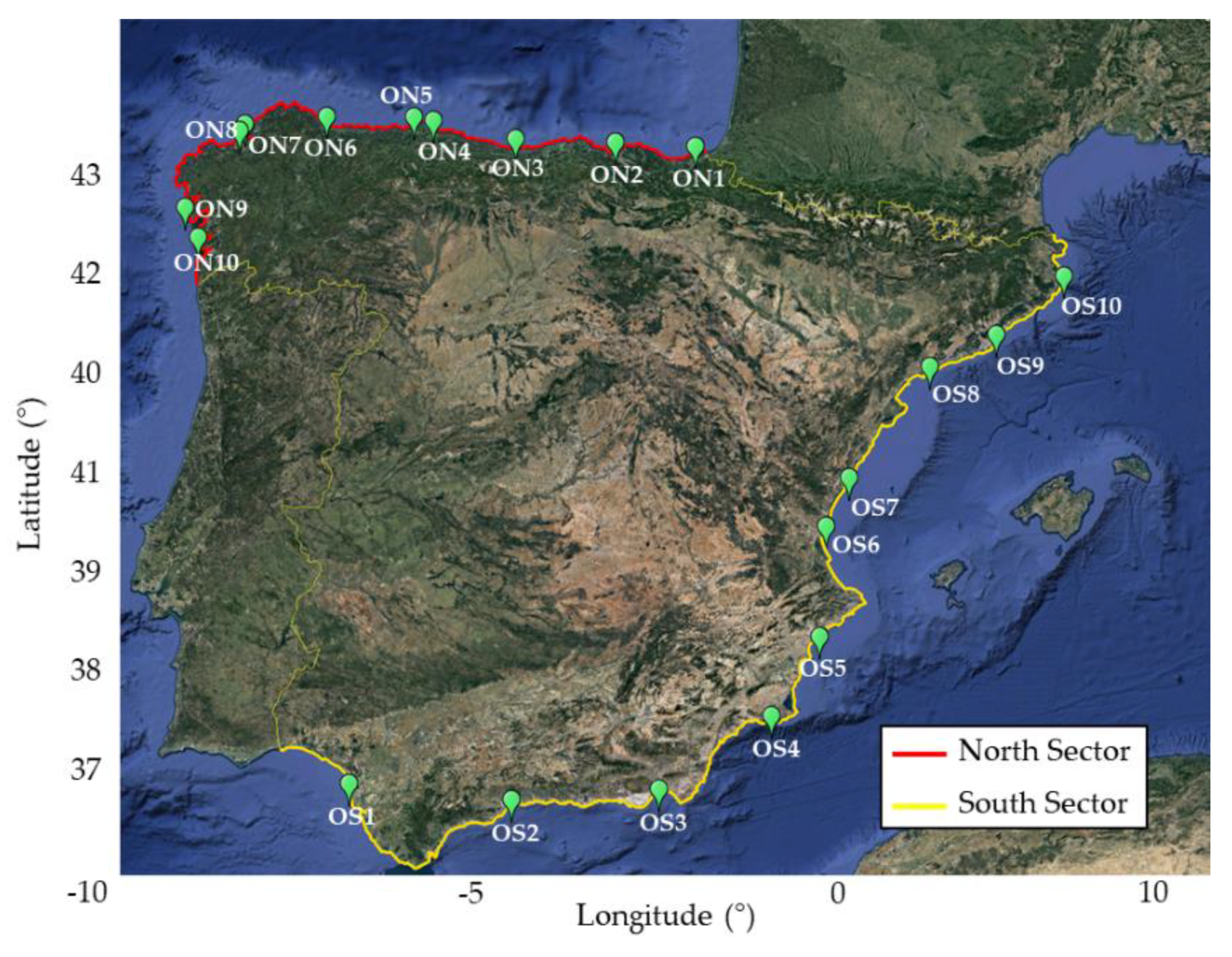 Nearshore hot spots off the coast of NW Spain (Iglesias et al