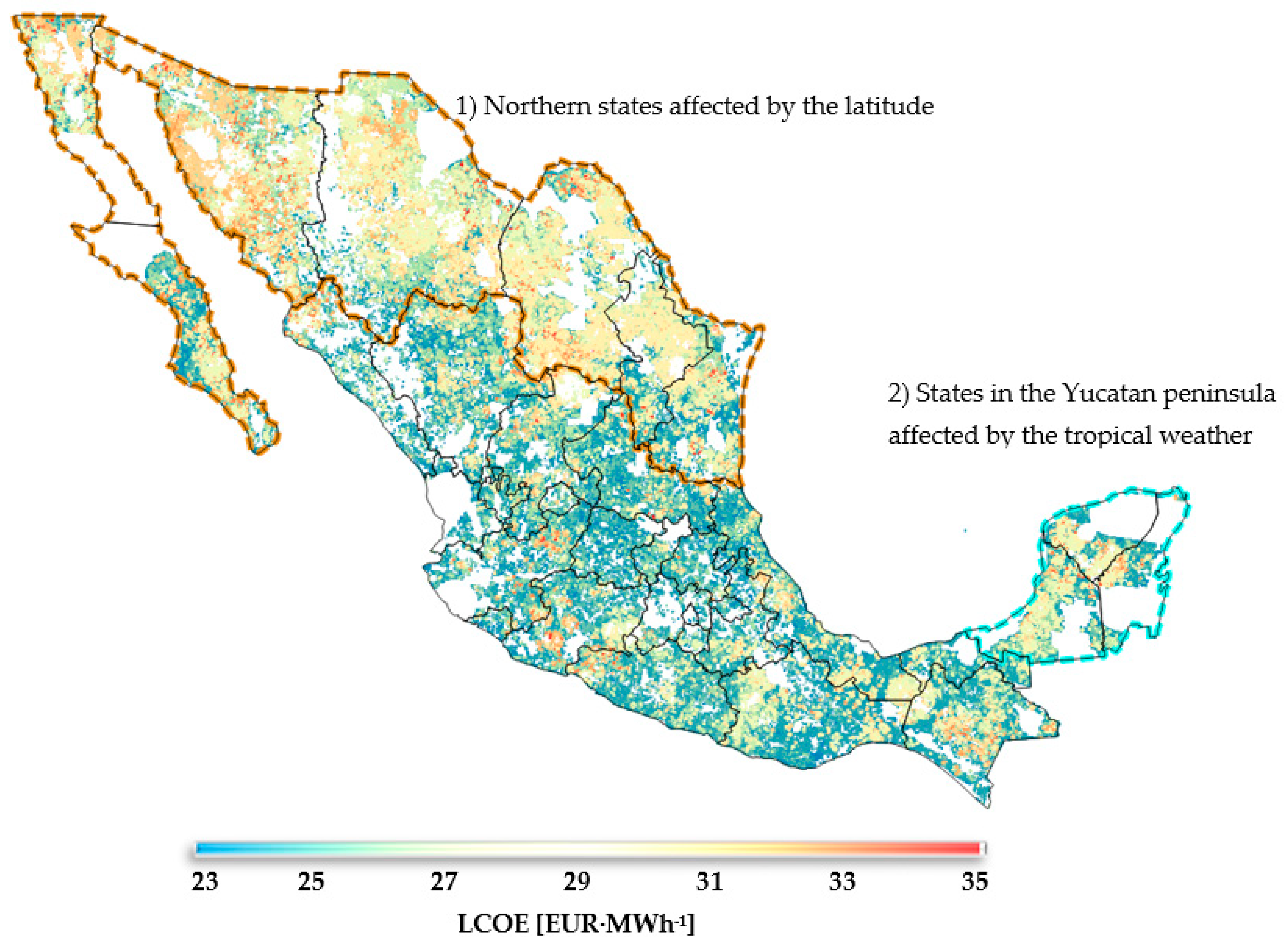 Energies Free Full Text The Potential Of Variable Renewable Energy Sources In Mexico A Temporally Evaluated And Geospatially Constrained Techno Economical Assessment Html